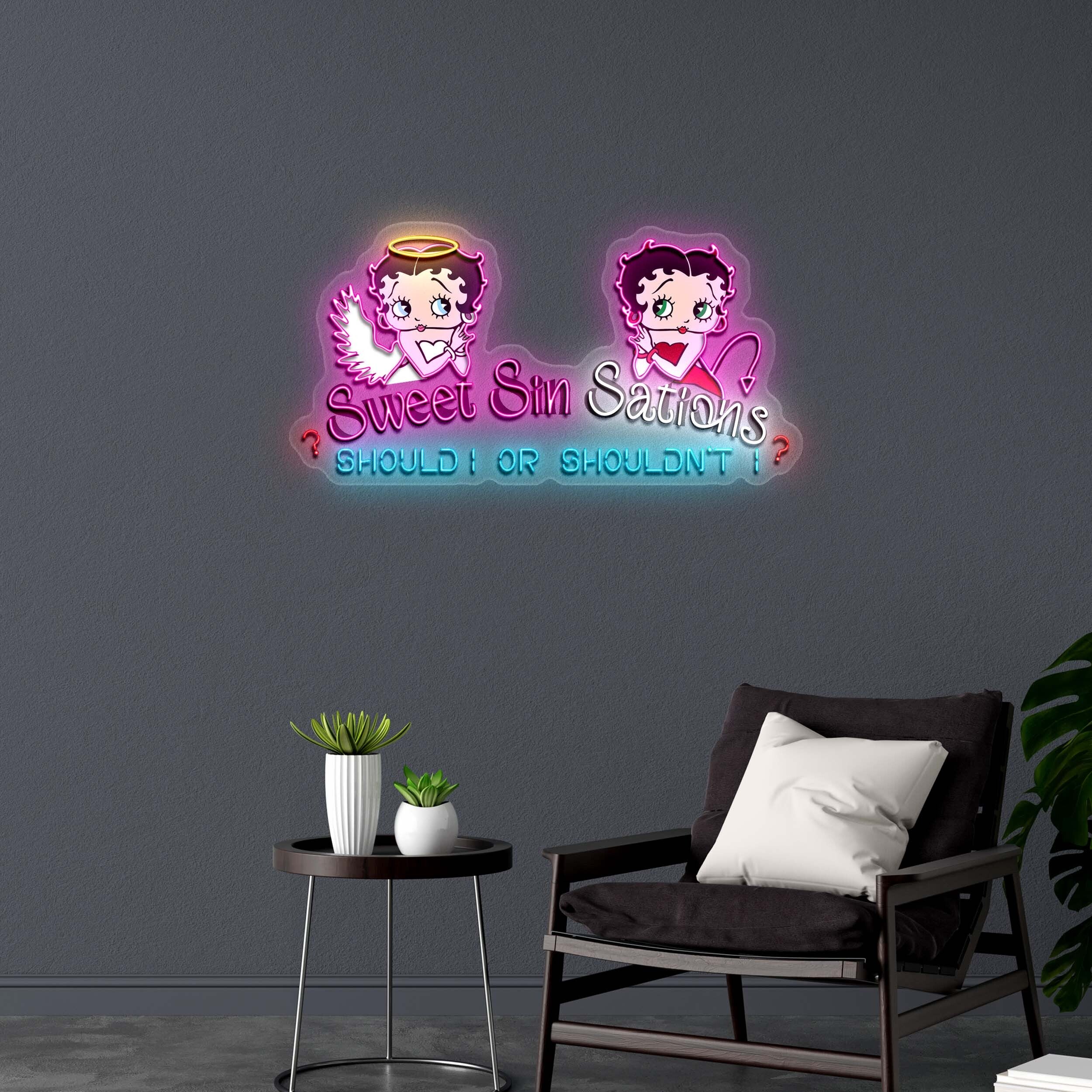 Sweet Sin Sations - Premium Neon Artwork - Image 4