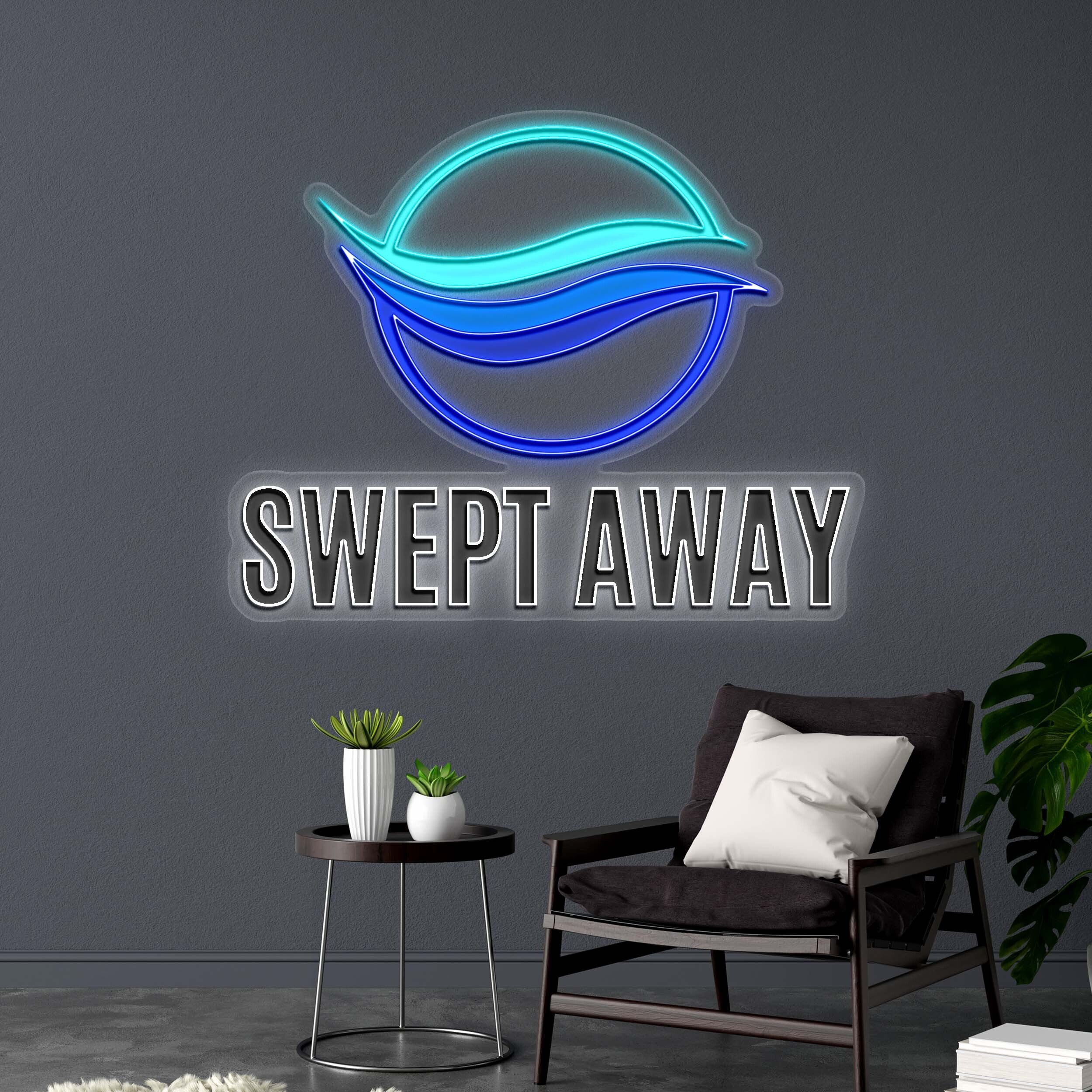 SWEPT AWAY  - Premium Neon Artwork
