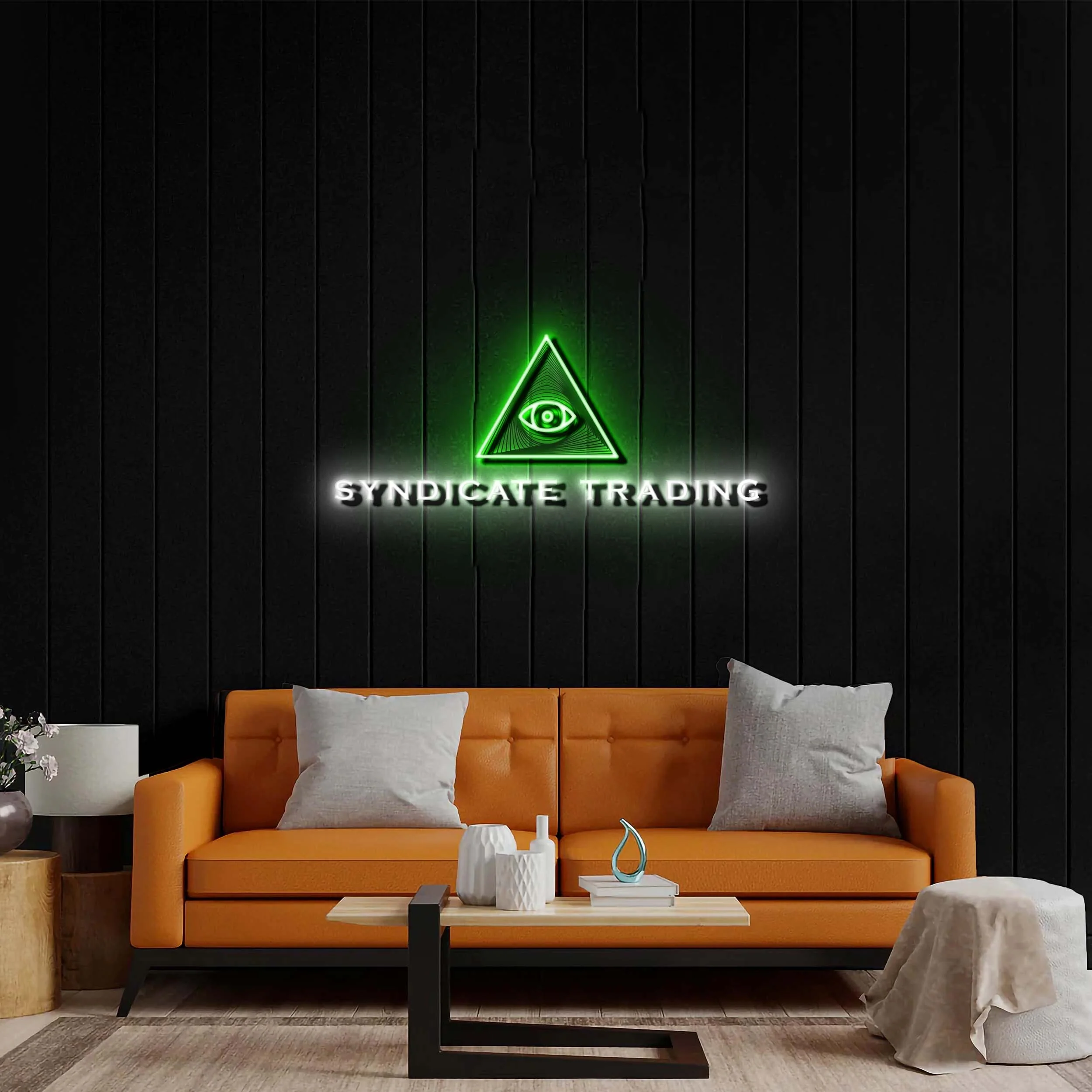 Syndicate Trading - Premium Neon Artwork