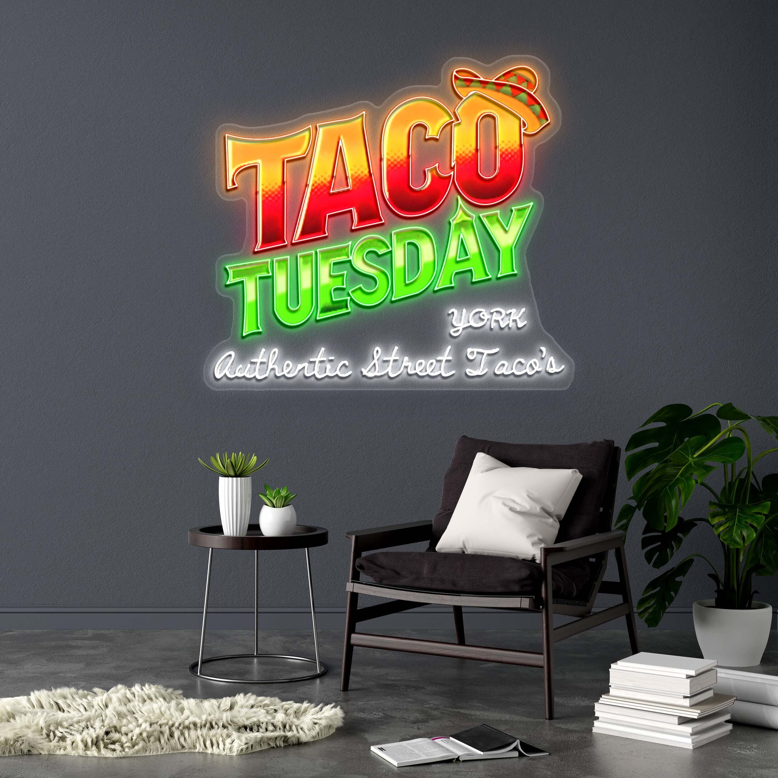 TACO TUESDAY - Premium Neon Artwork
