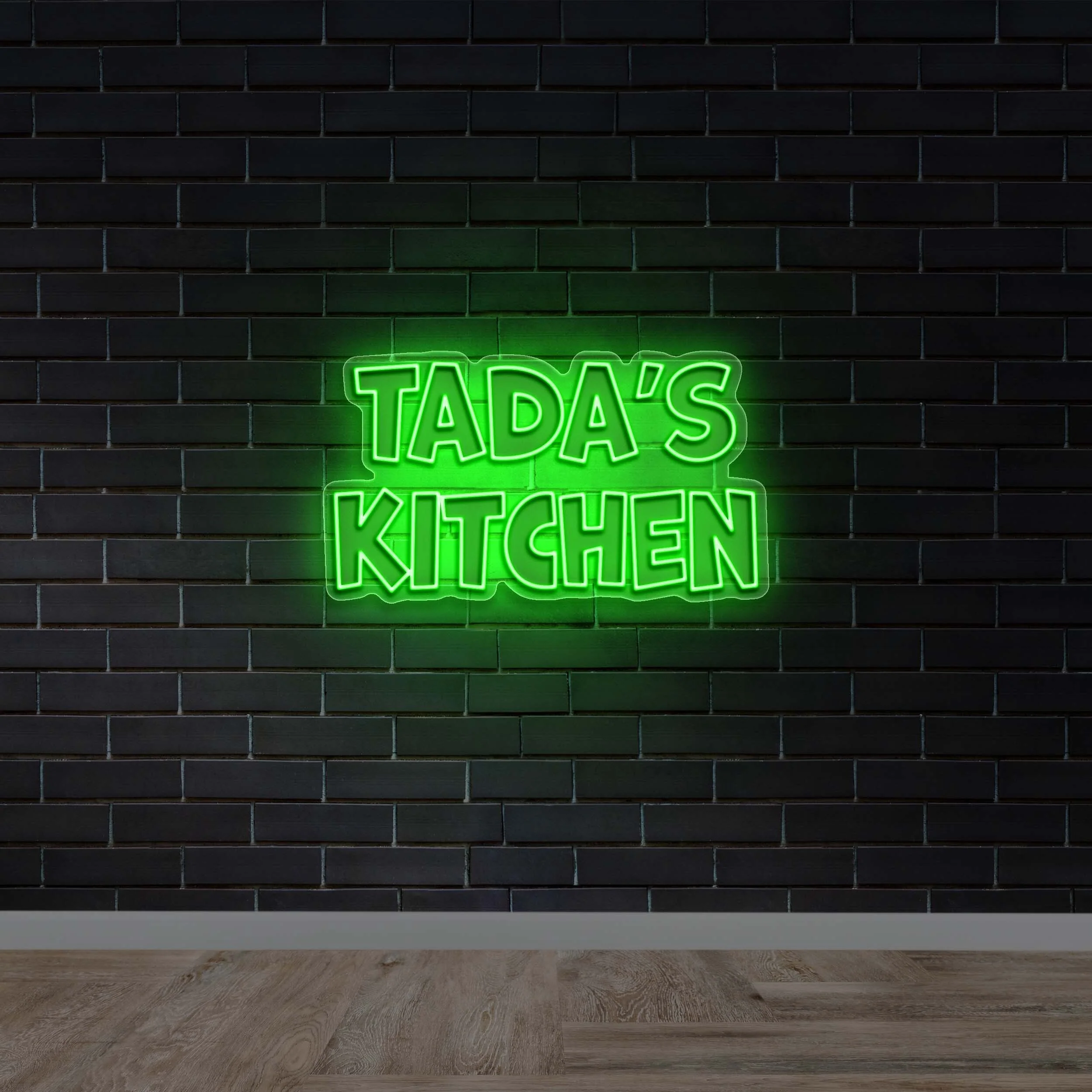 TADA'S KITCHEN Text Only - Premium Neon Artwork