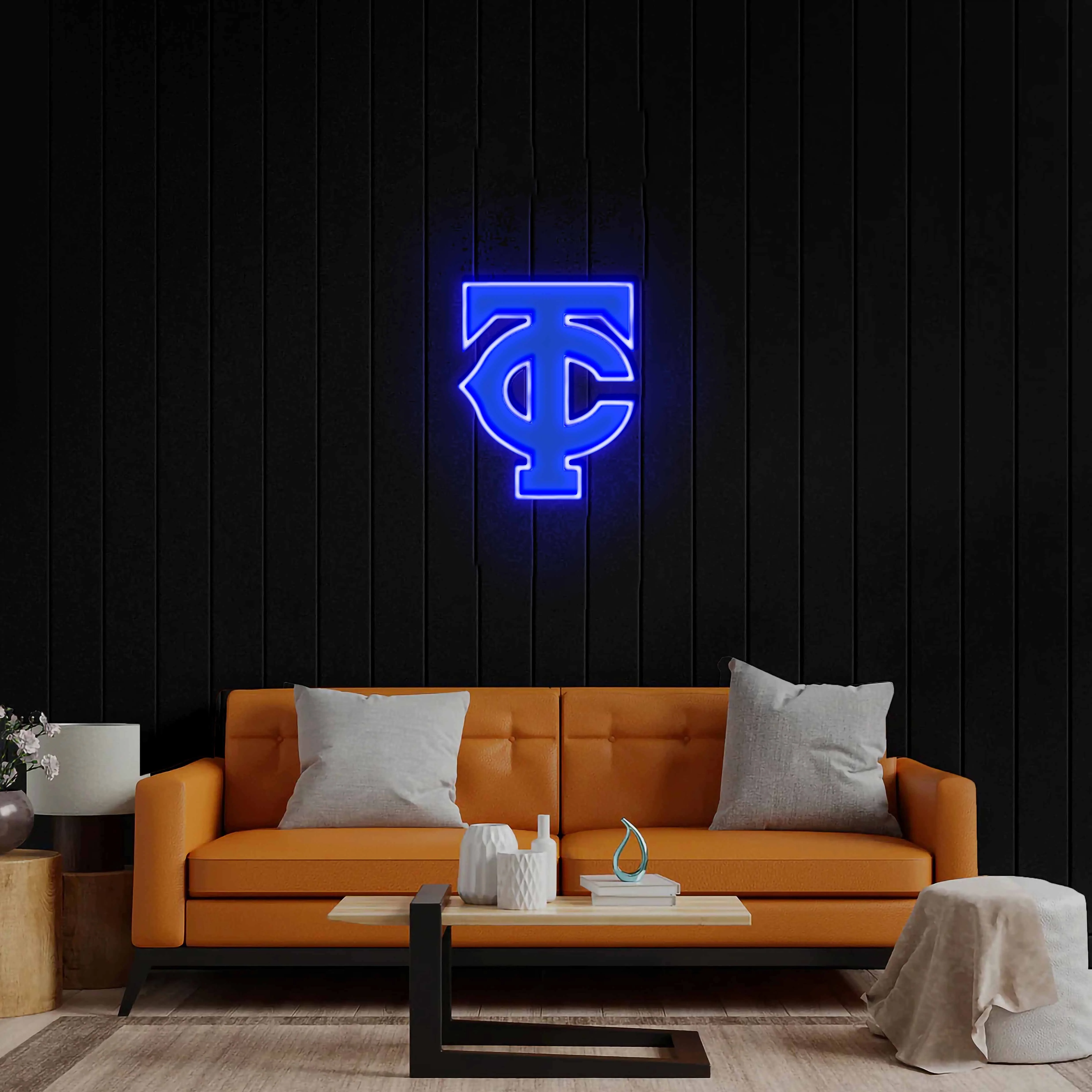 TC Logo - Premium Neon Artwork