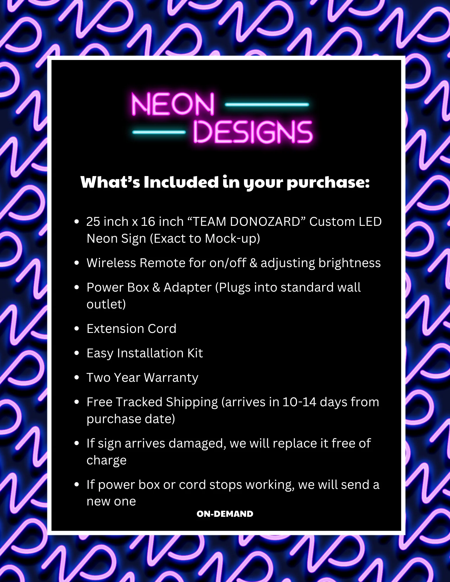 TEAM DONOZARD - Premium Neon Artwork - Image 2