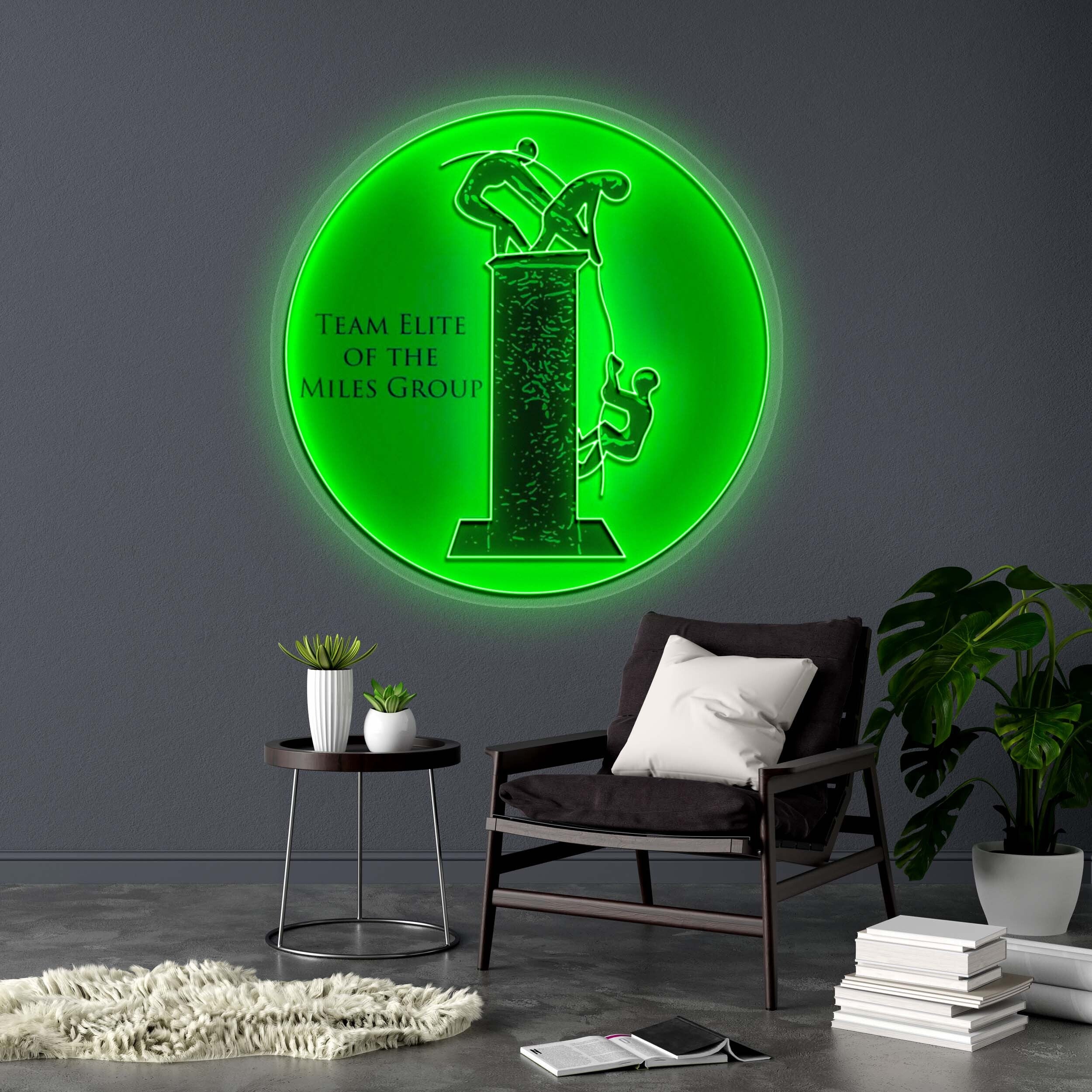 TEAM ELITE OF THE MILES GROUP - Premium Neon Artwork
