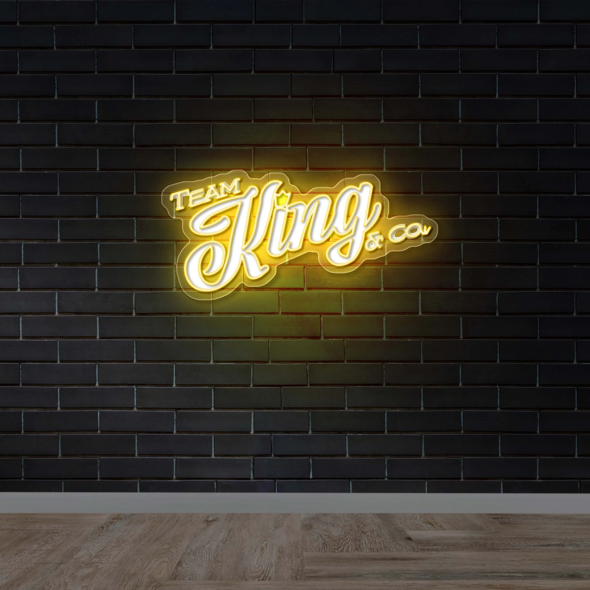 TEAM KING & CO. | Text Only - Premium Neon Artwork - Image 3