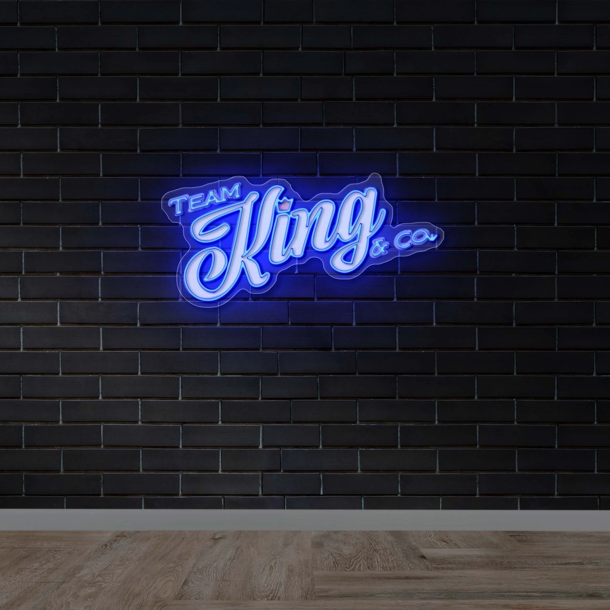TEAM KING & CO. | Text Only - Premium Neon Artwork - Image 4