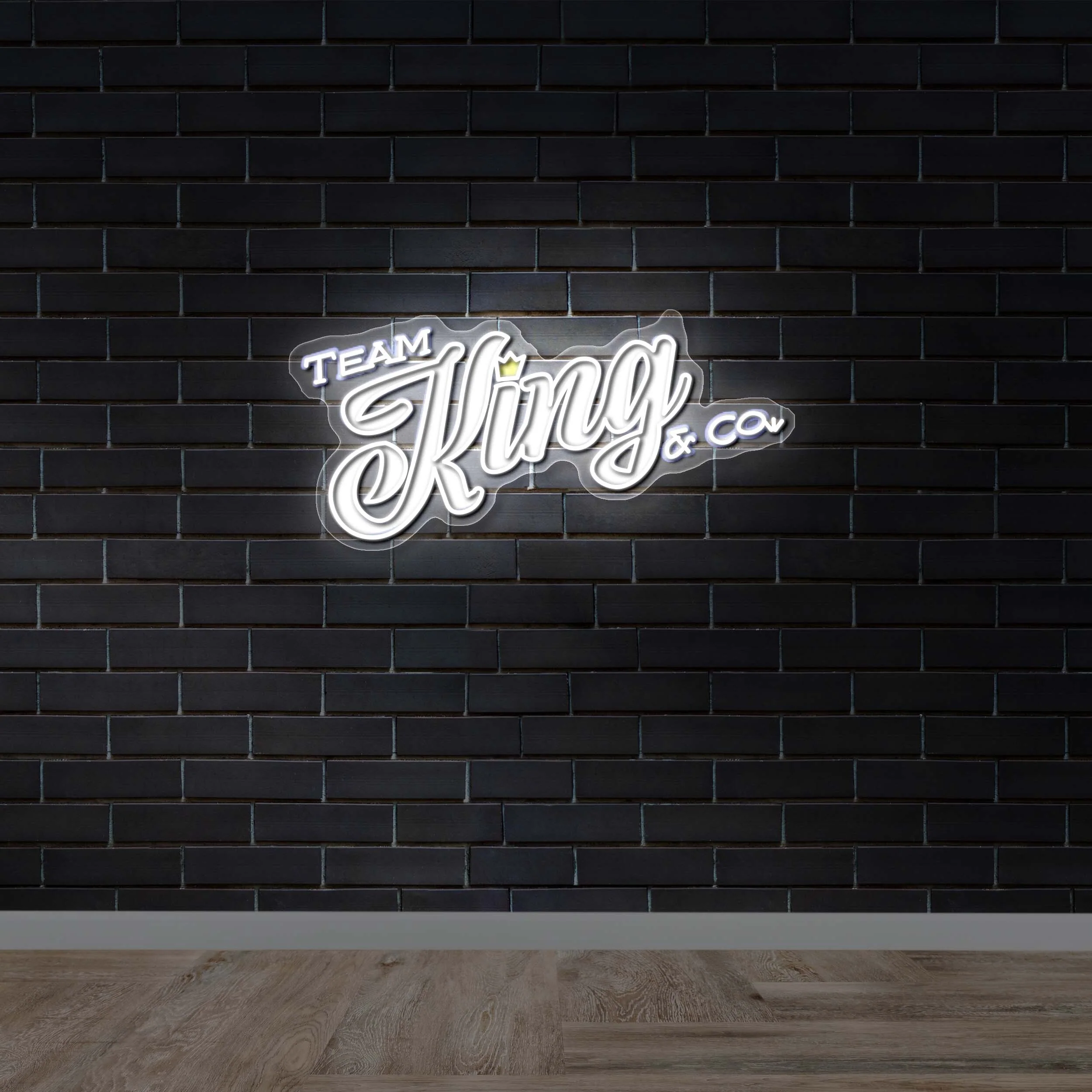 TEAM KING & CO. | Text Only - Premium Neon Artwork - Image 5