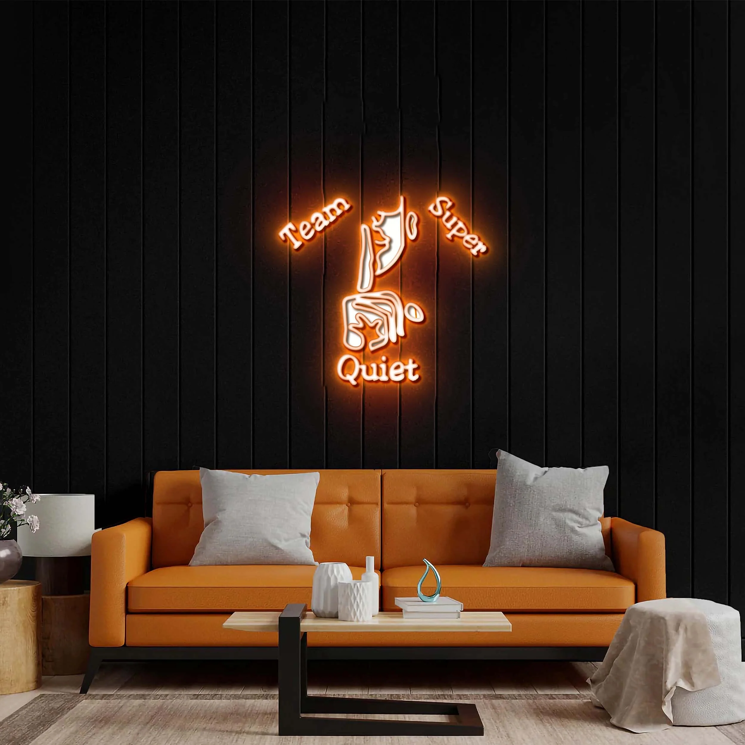 Team Super Quiet - Premium Neon Artwork