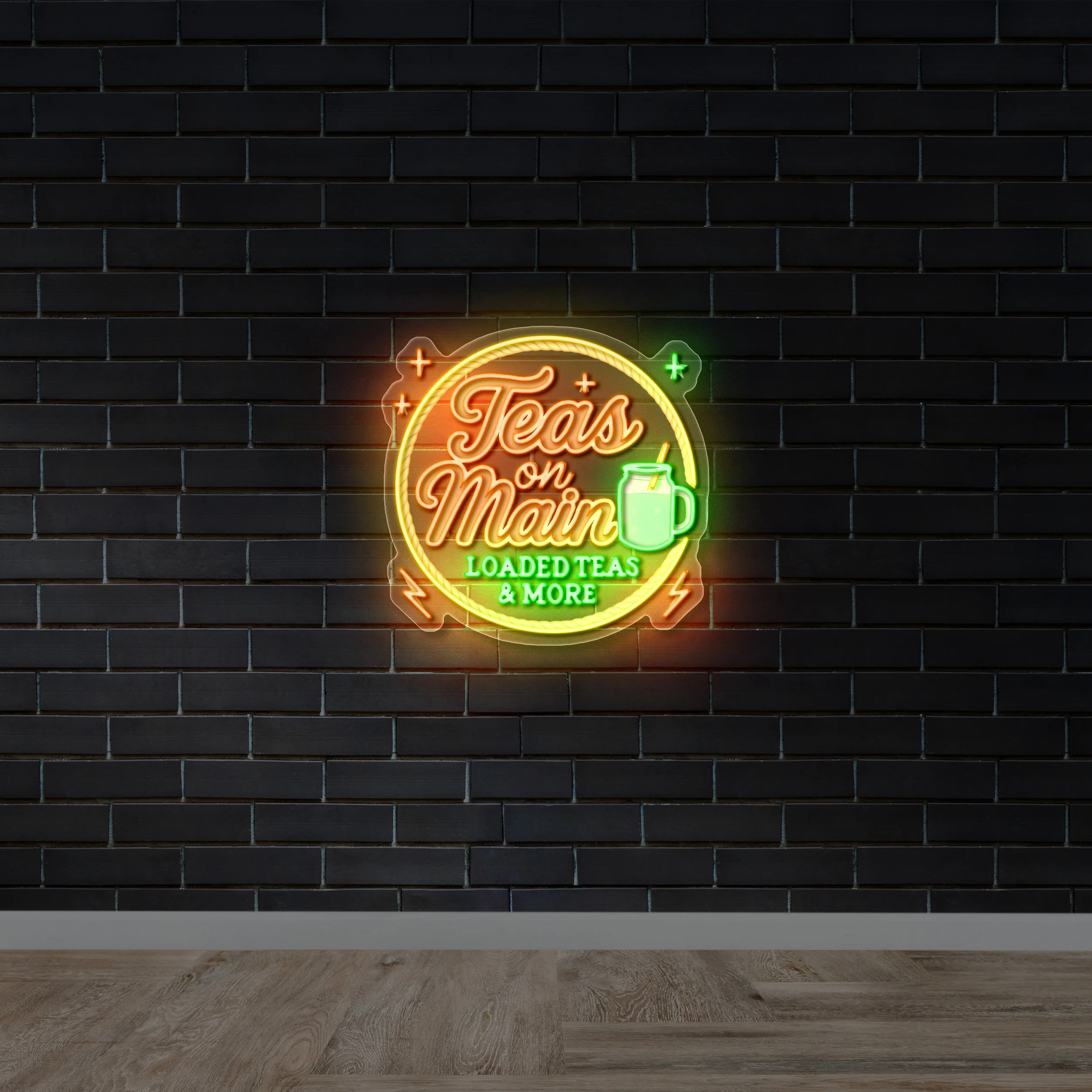 TEAS ON MAIN -  Premium Neon Artwork