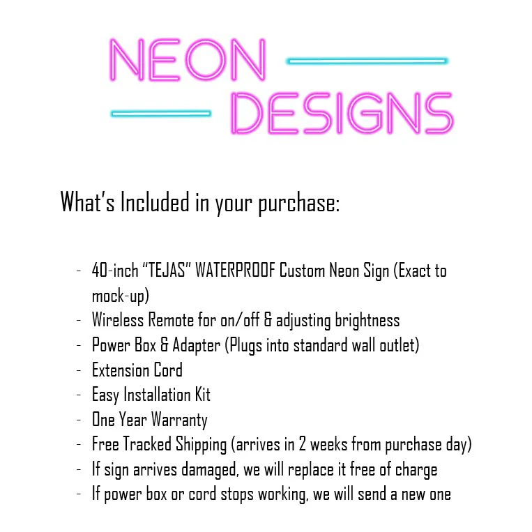 TEJAS - Premium Neon Artwork - Image 3
