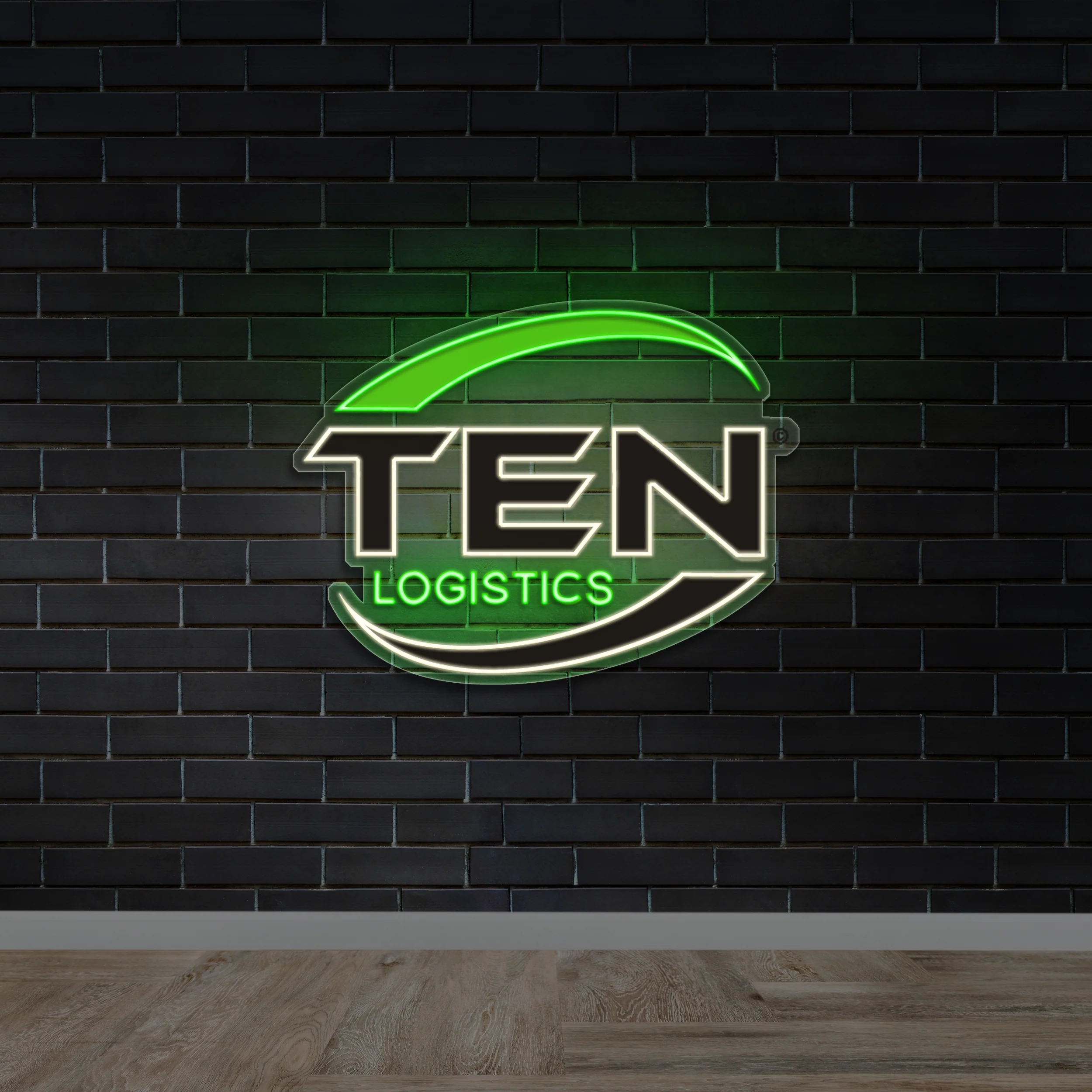 Ten Logistics - Premium Neon Artwork