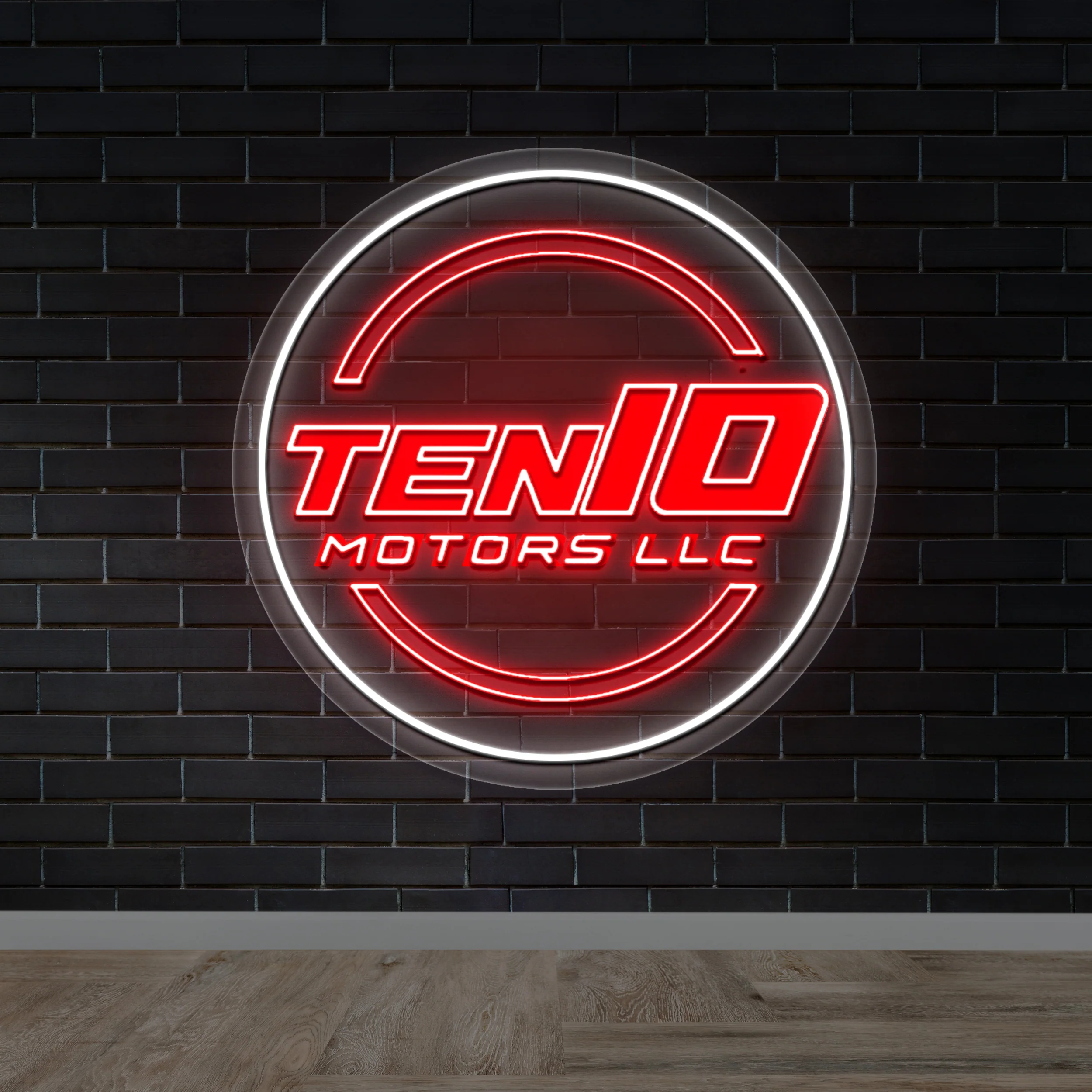 TEN10 MOTORS - Premium Neon Artwork