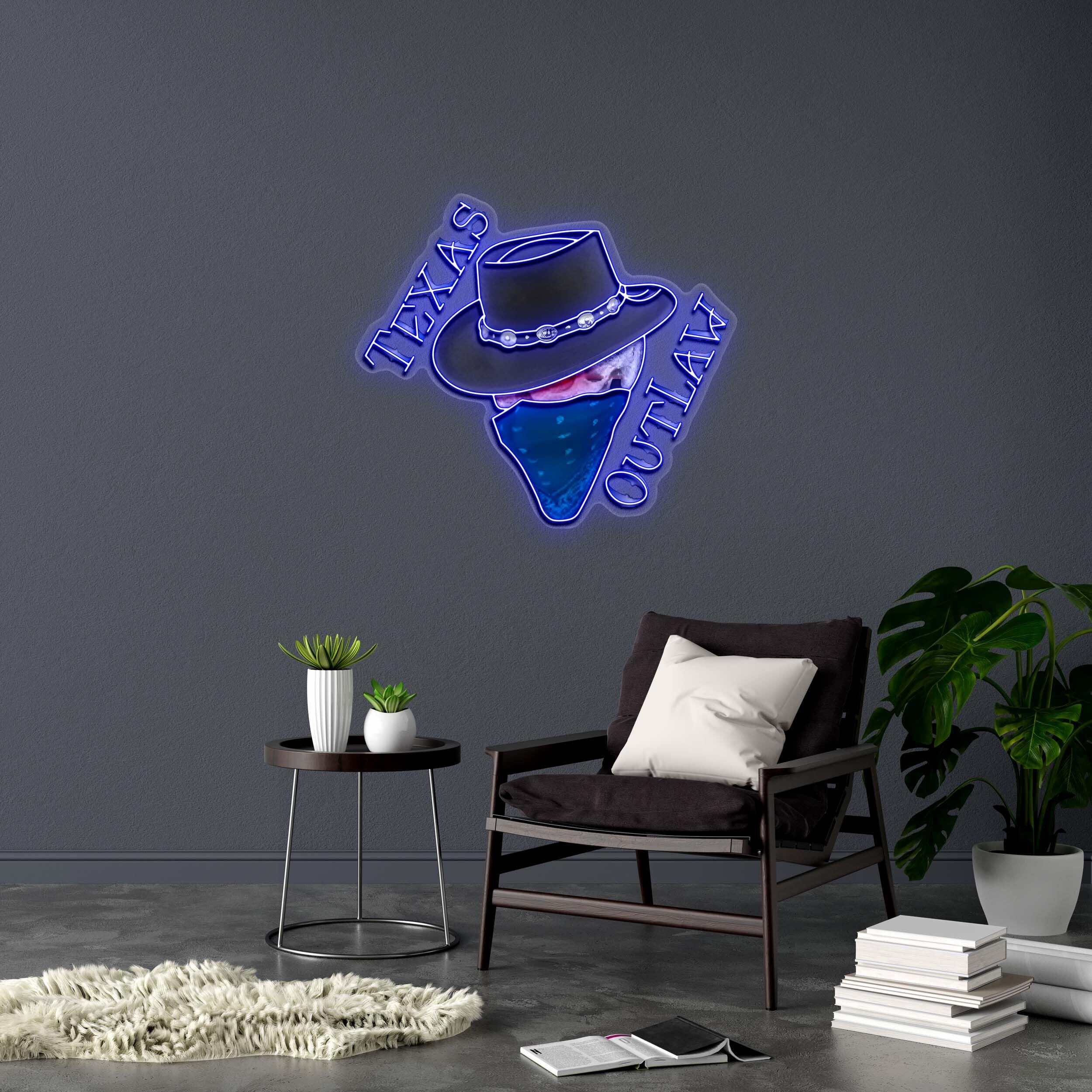 TEXAS OUTLAW - Premium Neon Artwork