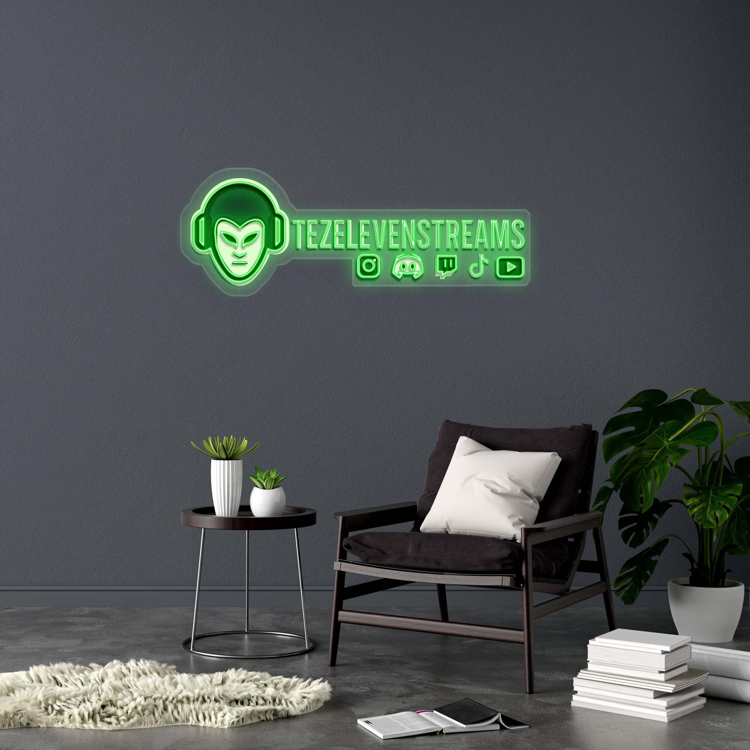TEZELVENSTREAMS - Premium Neon Artwork