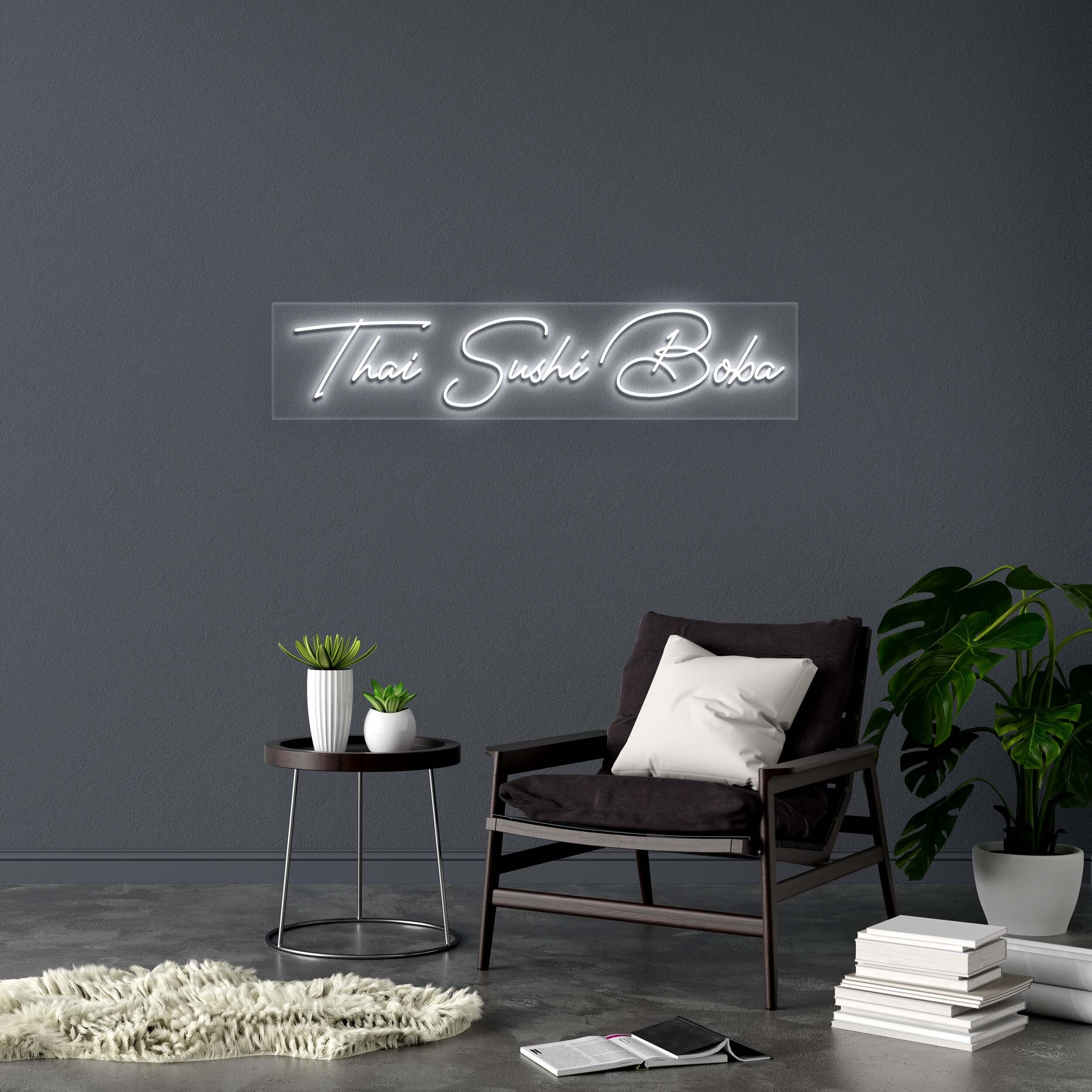 Thai Sushi Boba - Premium Neon Artwork