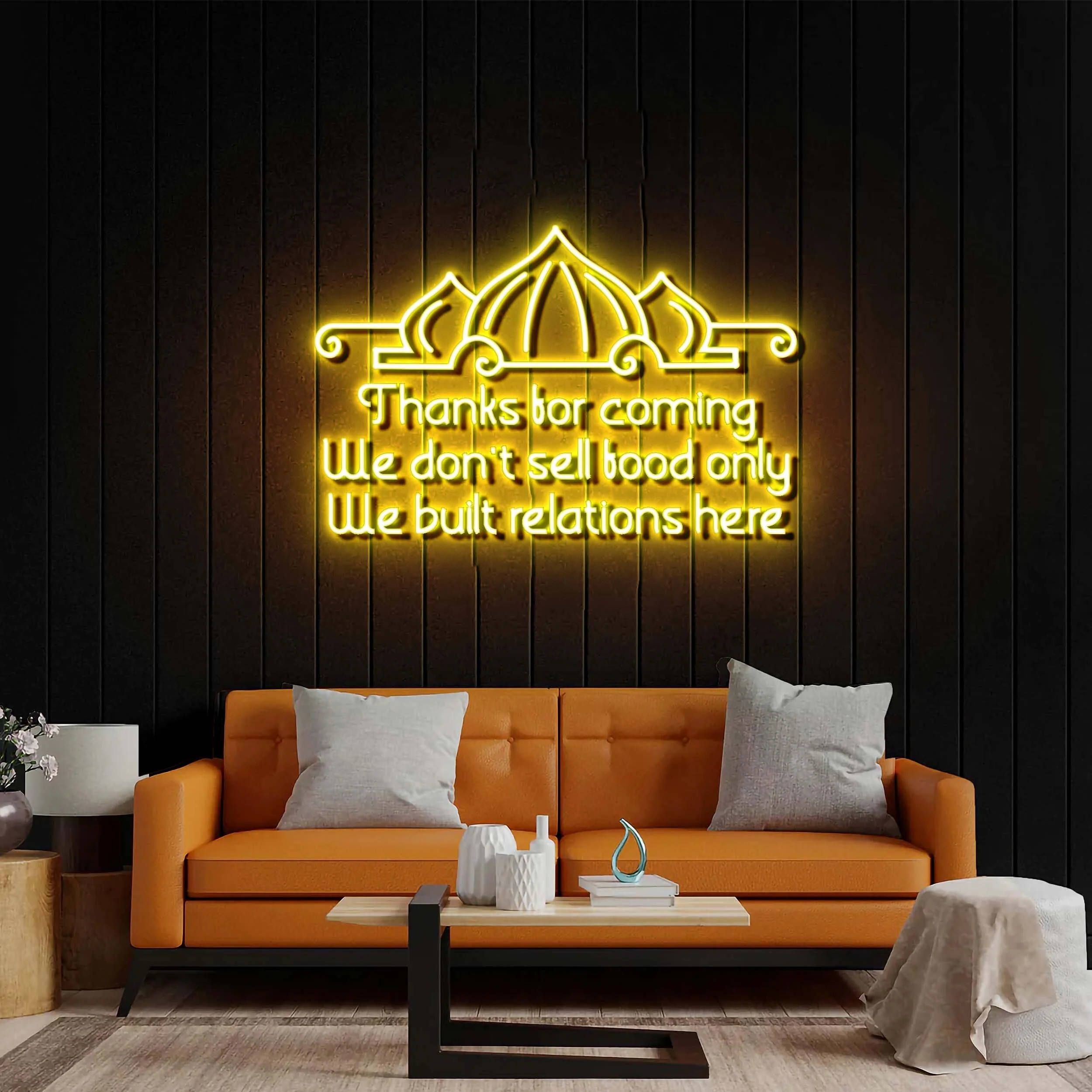 Thanks for coming - Premium Neon Artwork