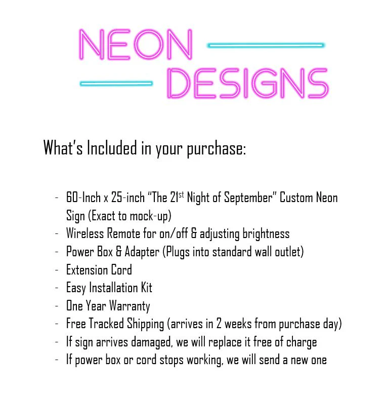 The 21st Night of September - Premium Neon Artwork - Image 2