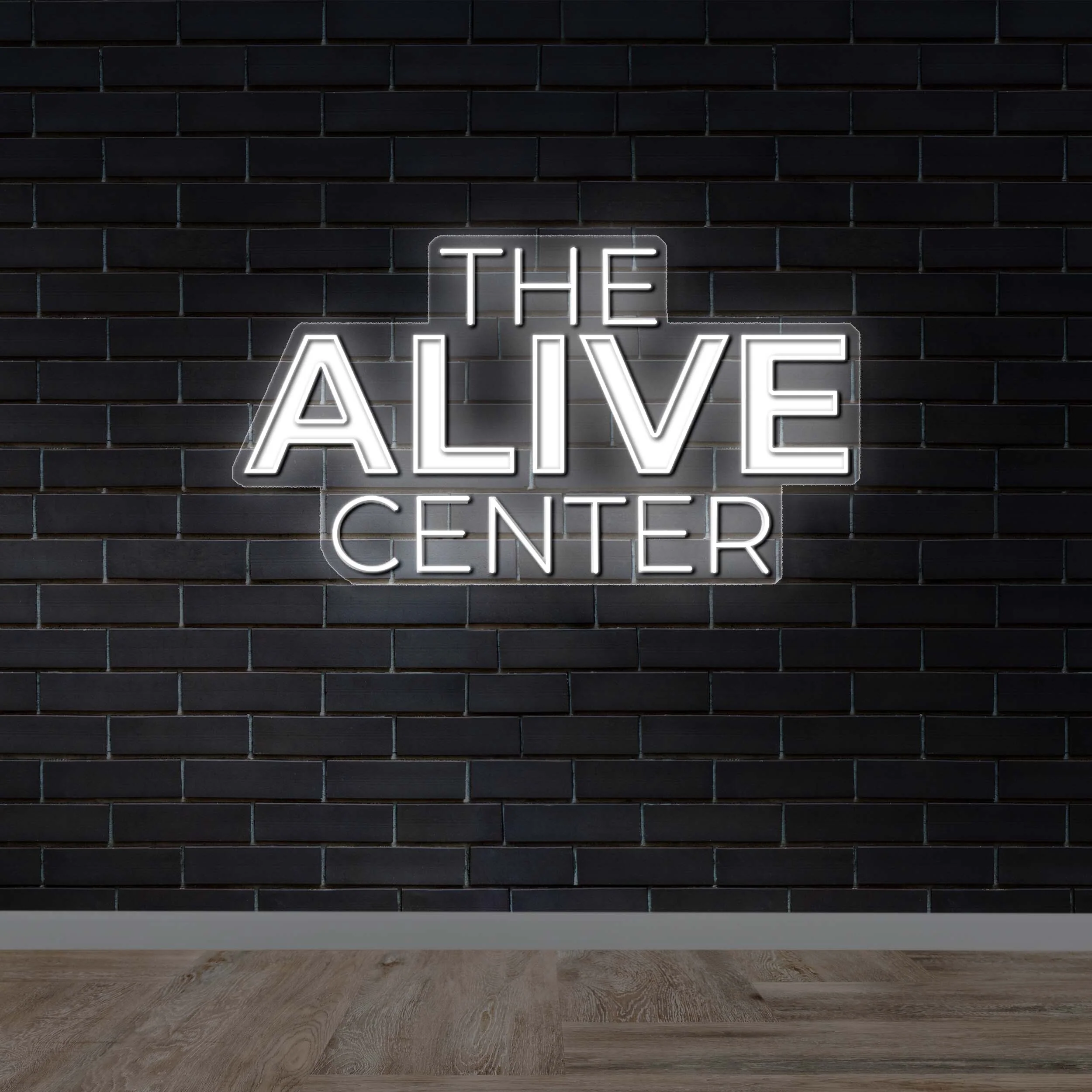 THE ALIVE CENTER - Premium Neon Artwork
