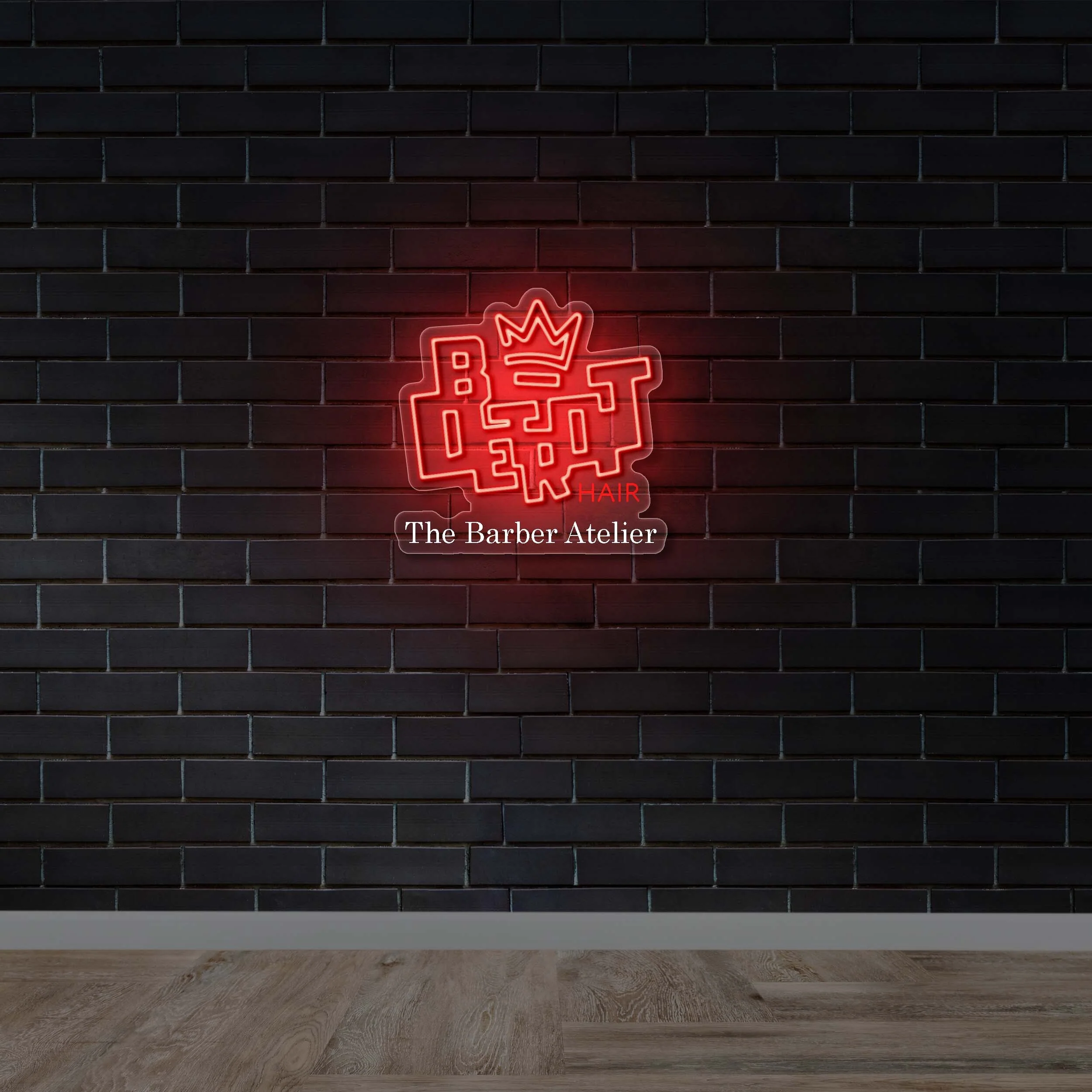 The Barber Artelier - Premium Neon Artwork