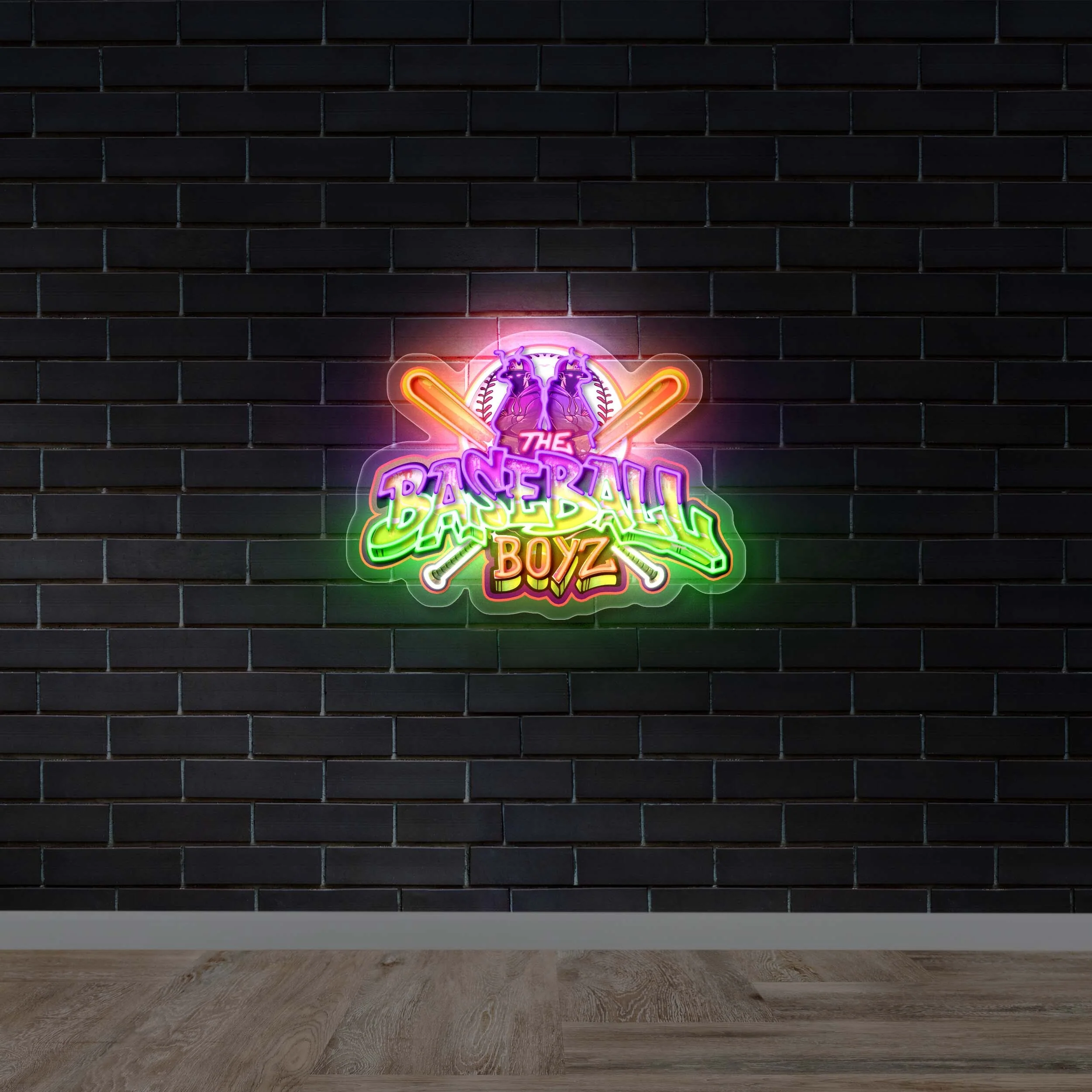 The Baseball Boyz – Premium Neon Artwork