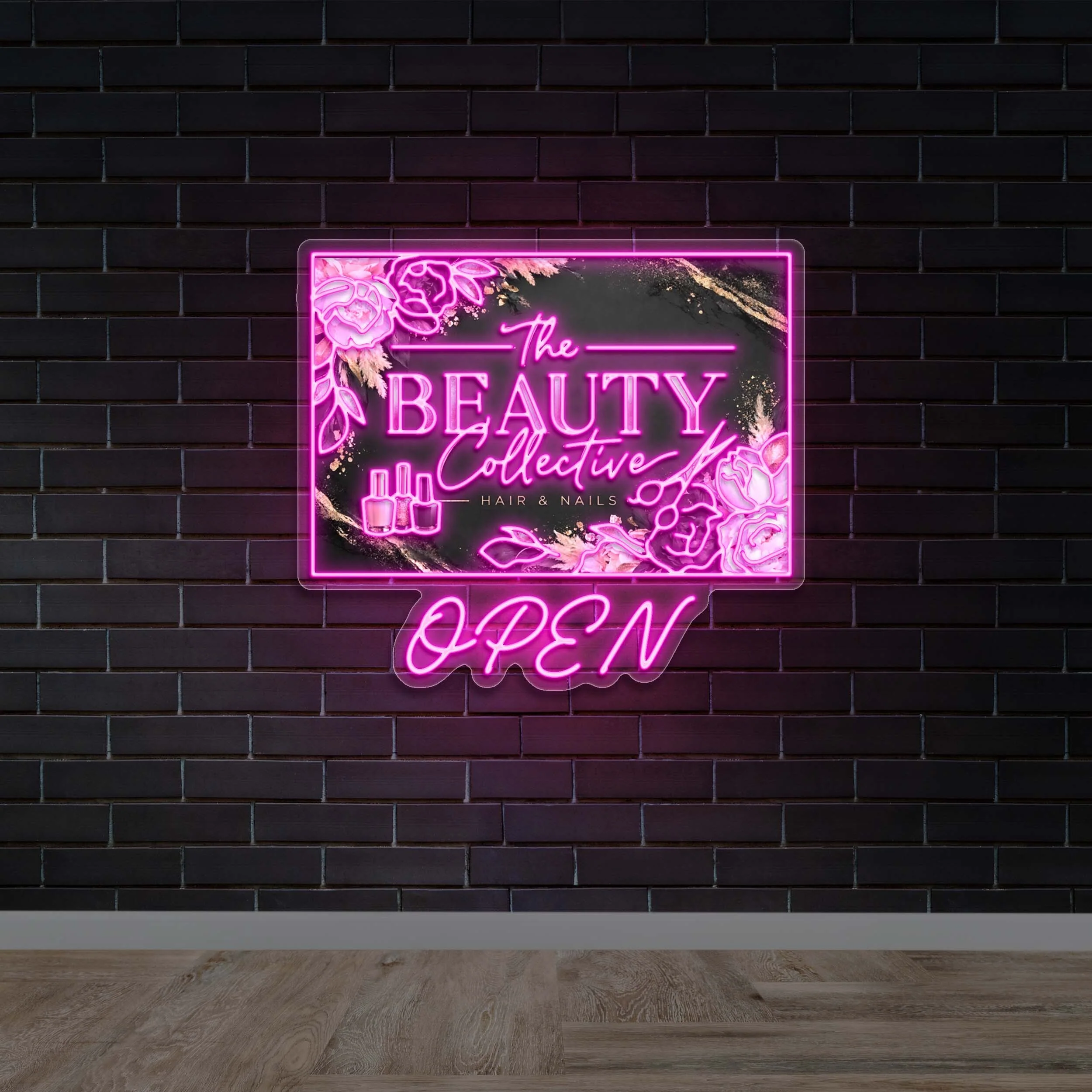 THE BEAUTY COLLECTIVE OPEN - Premium Neon Artwork