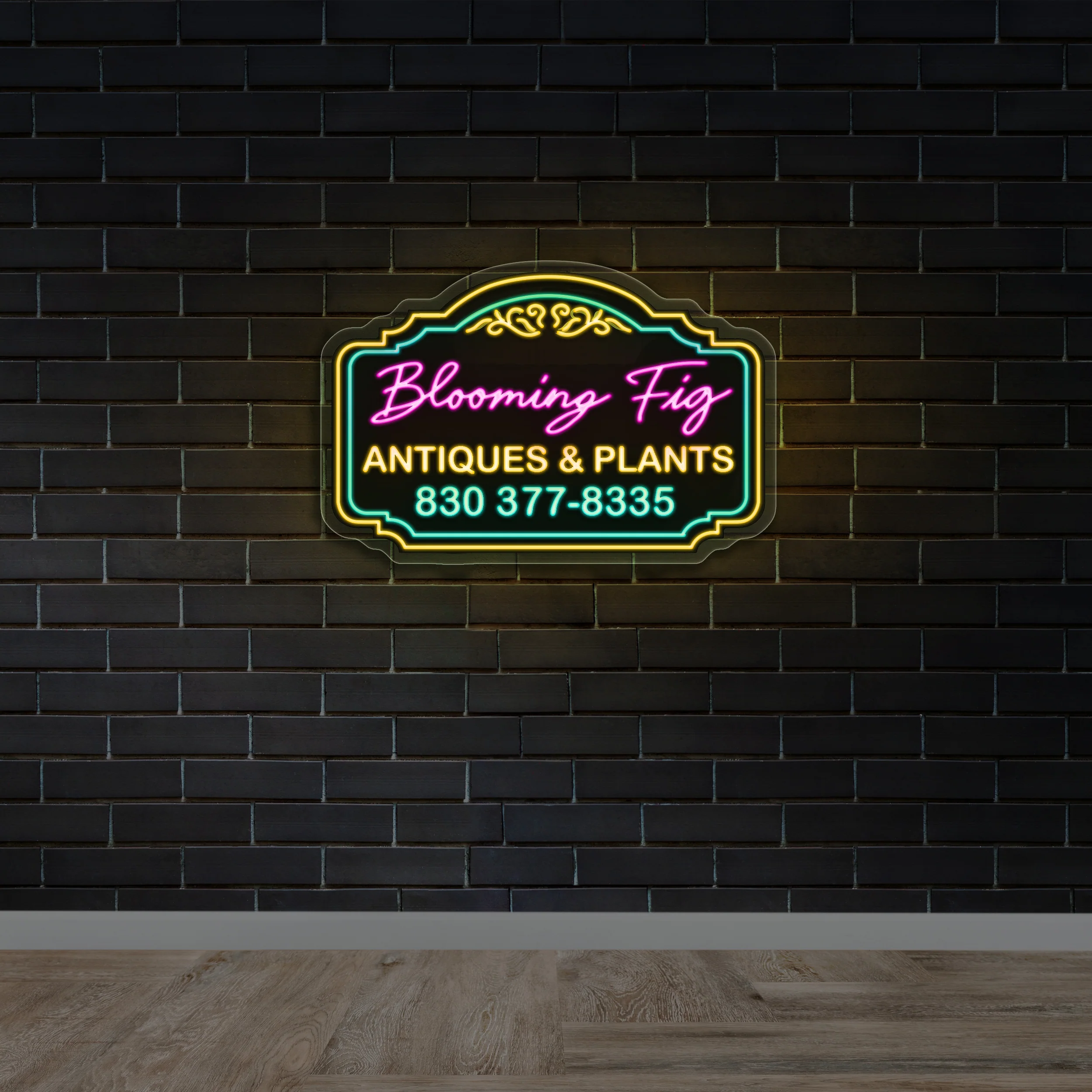 The Blooming Fig - Premium Neon Artwork