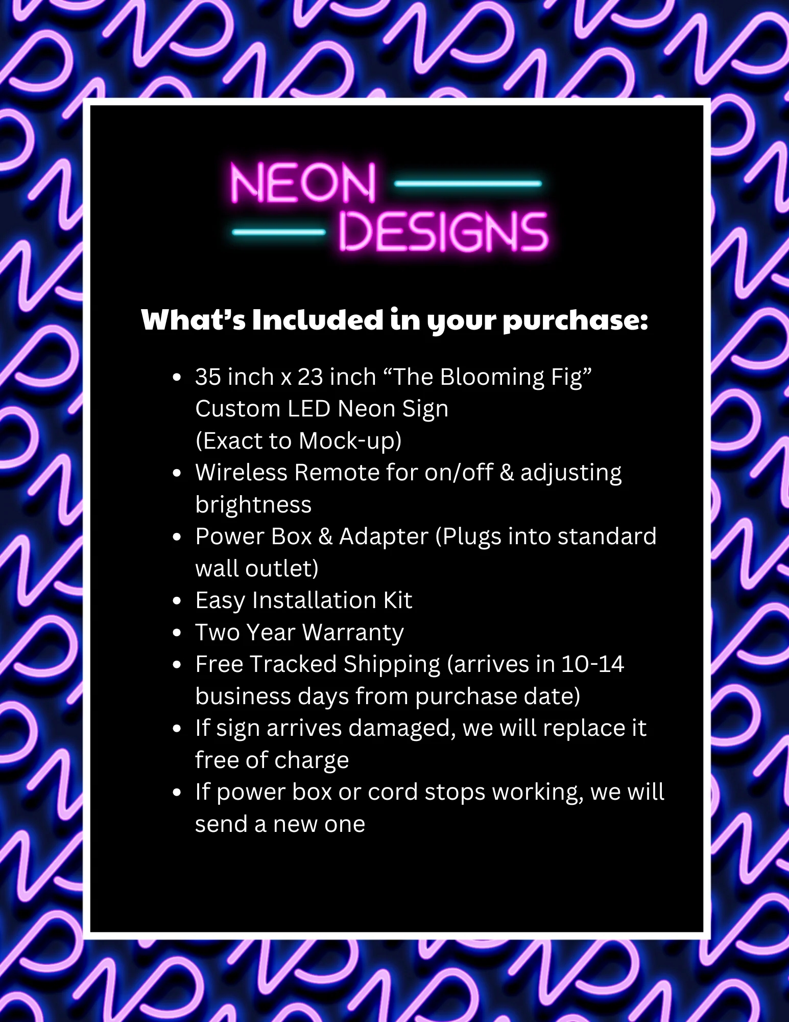The Blooming Fig - Premium Neon Artwork - Image 2