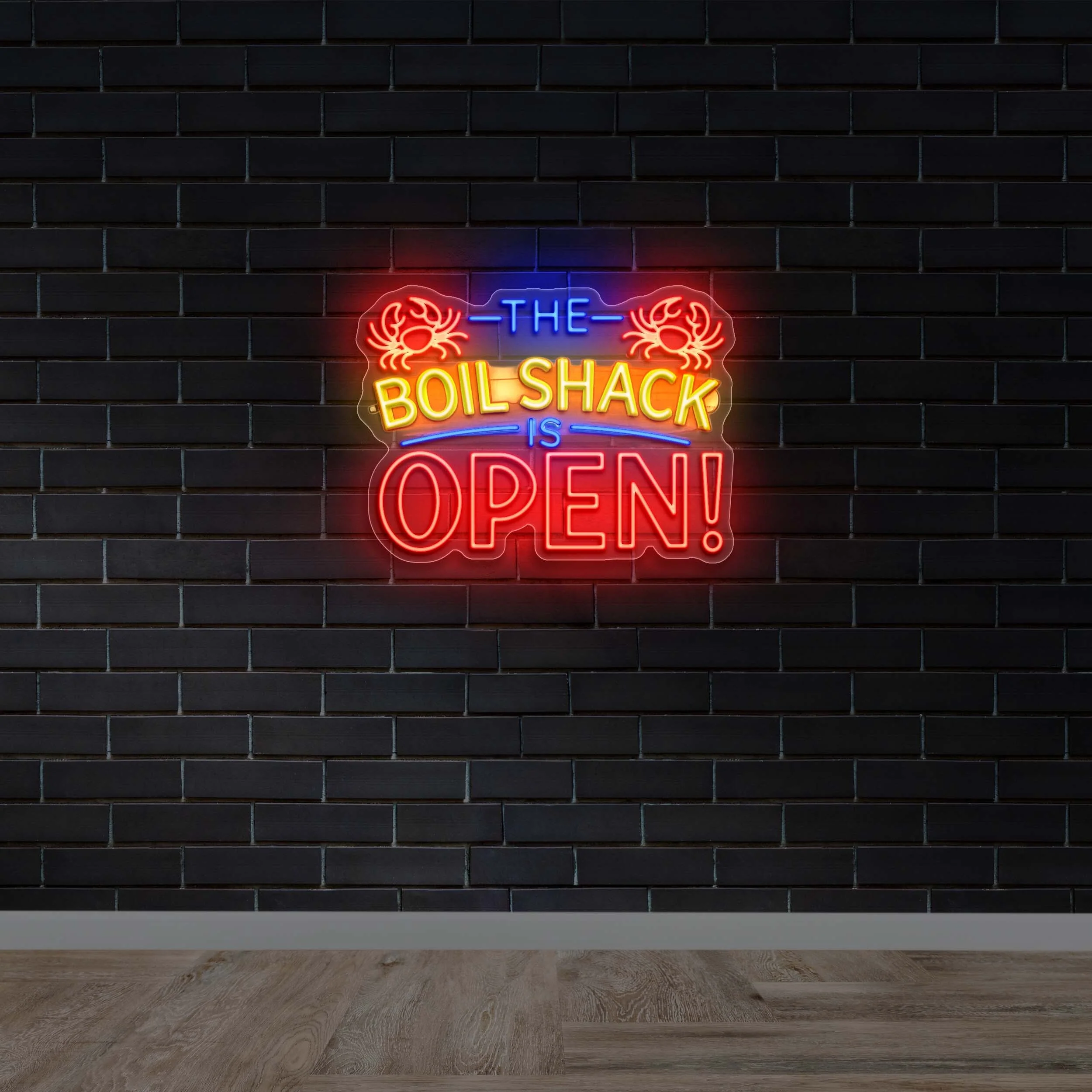 The Boil Shack Is Open! - Premium Neon Artwork