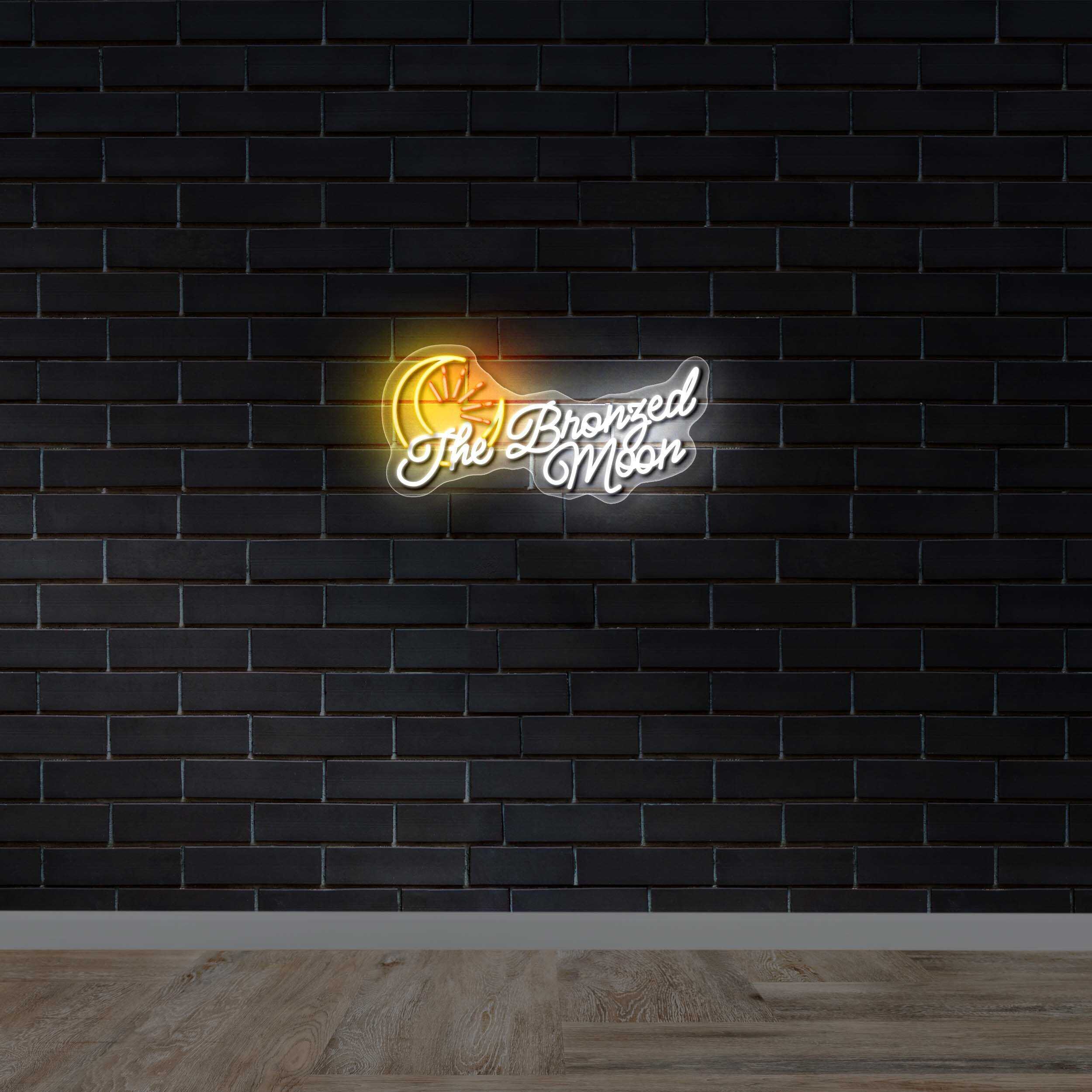 The Bronzed Moon - Premium Neon Artwork