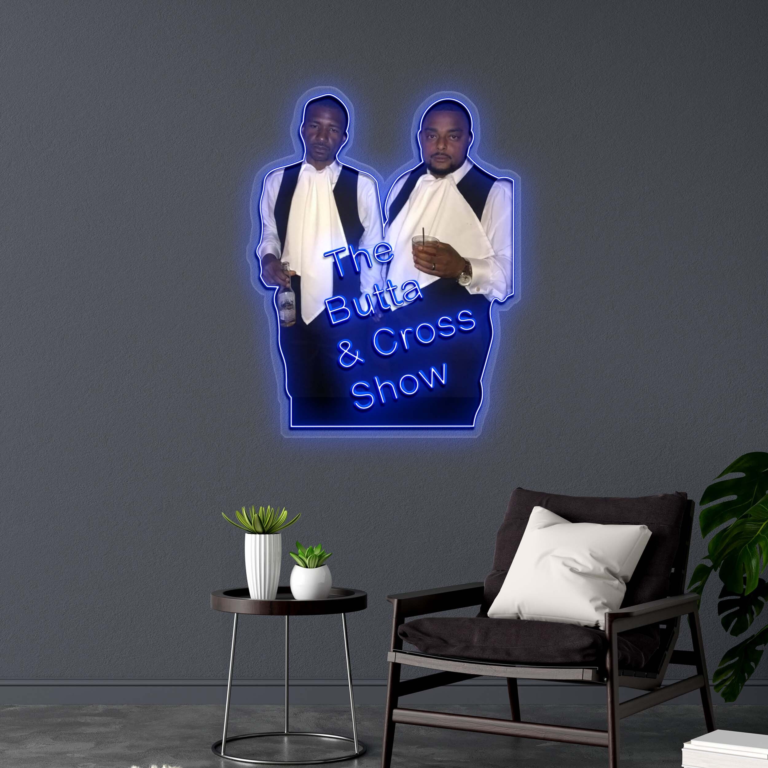 The Butta & Cross Show - Premium Neon Artwork