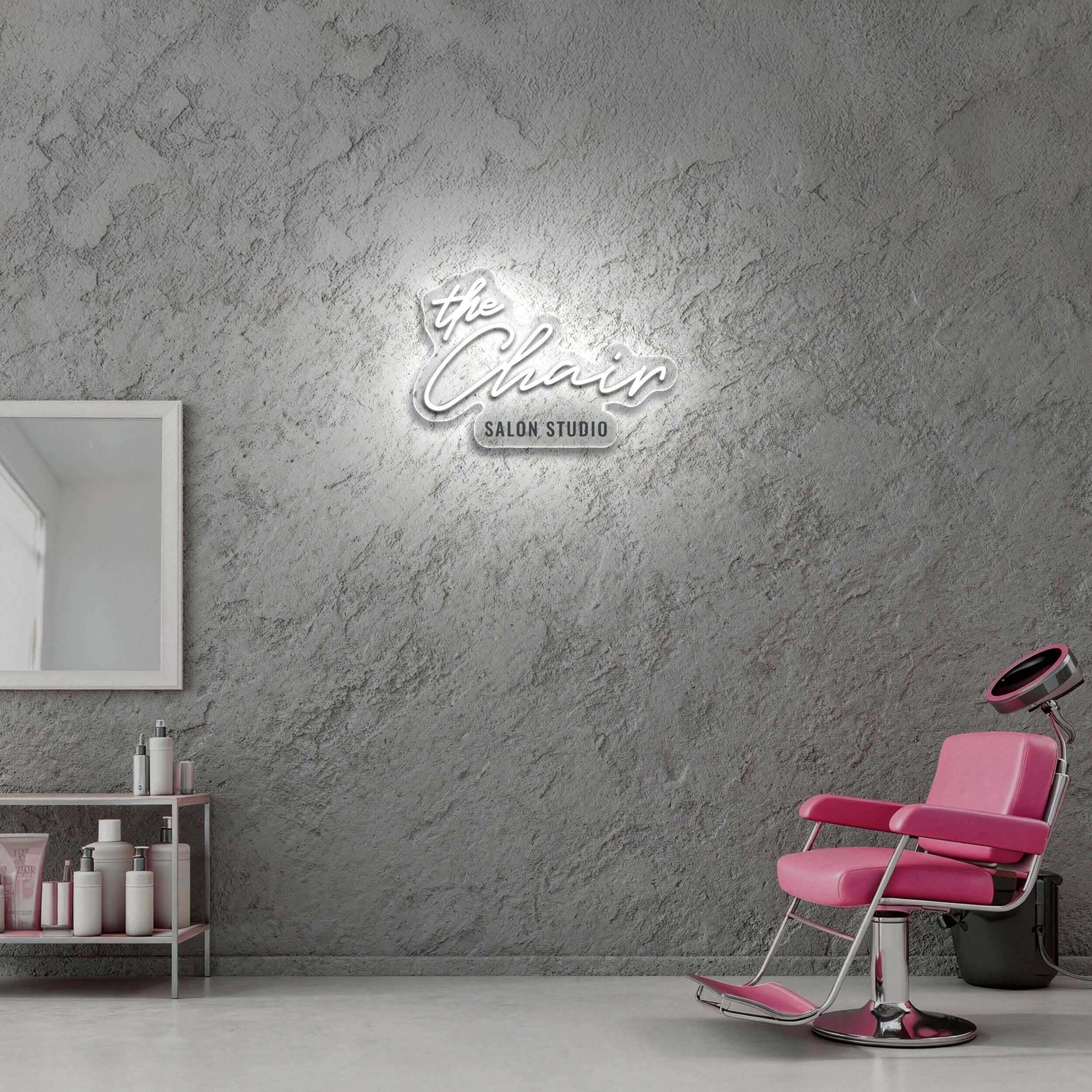 The Chair Salon Studio - Premium Neon Artwork