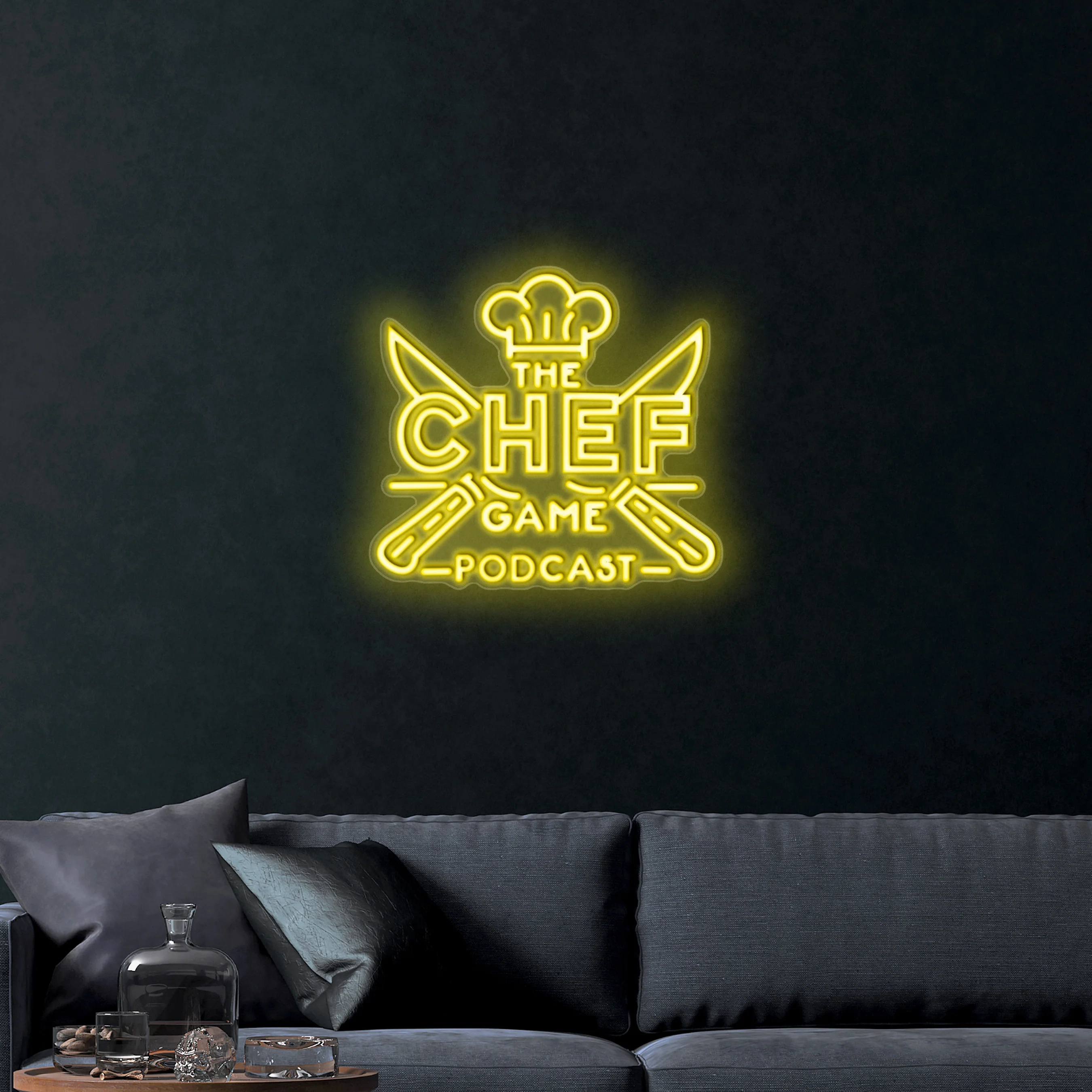The Chef Game Podcast – Premium Neon Artwork