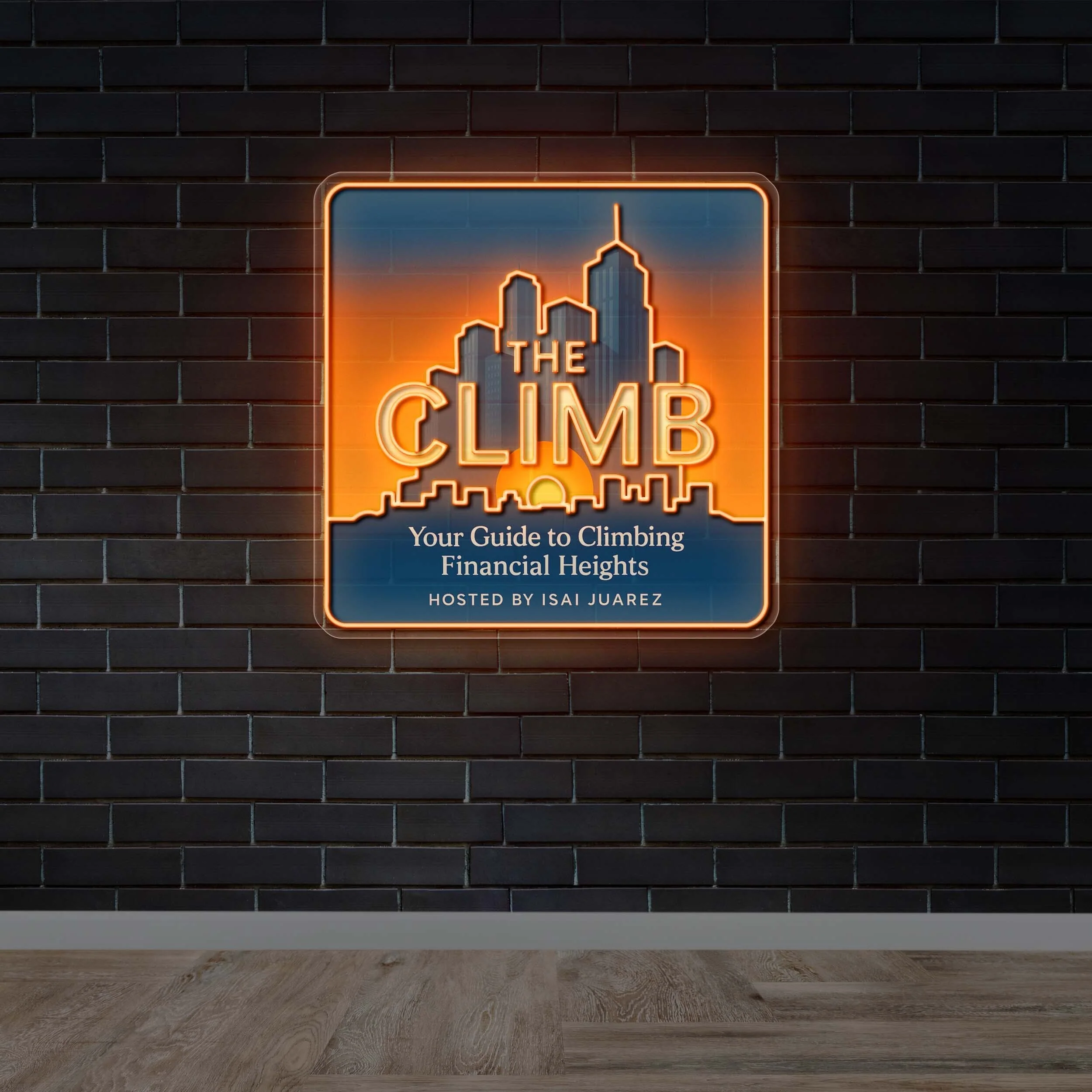 The Climb - Premium Neon Artwork