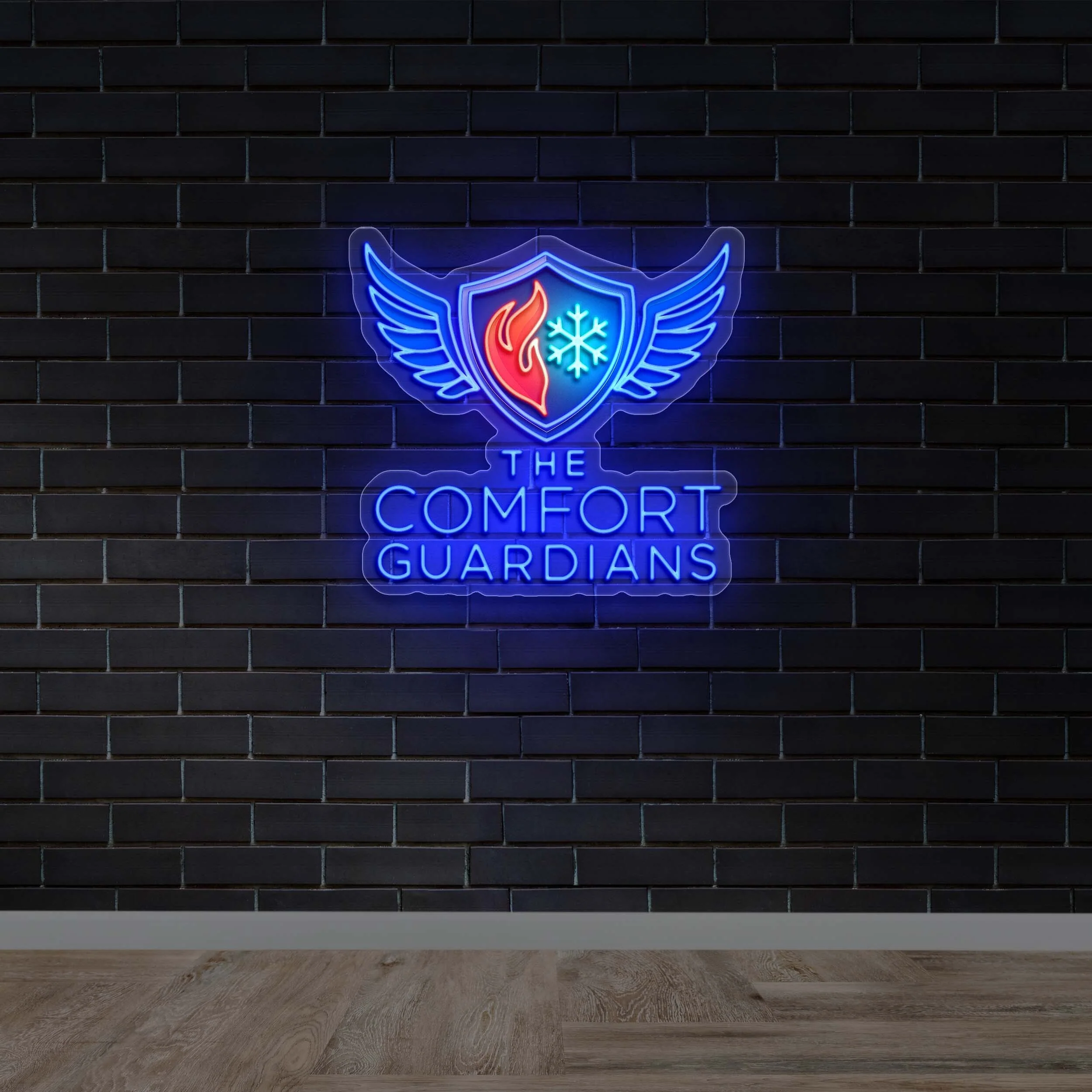 THE COMFORT GUARDIANS - Premium Neon Artwork
