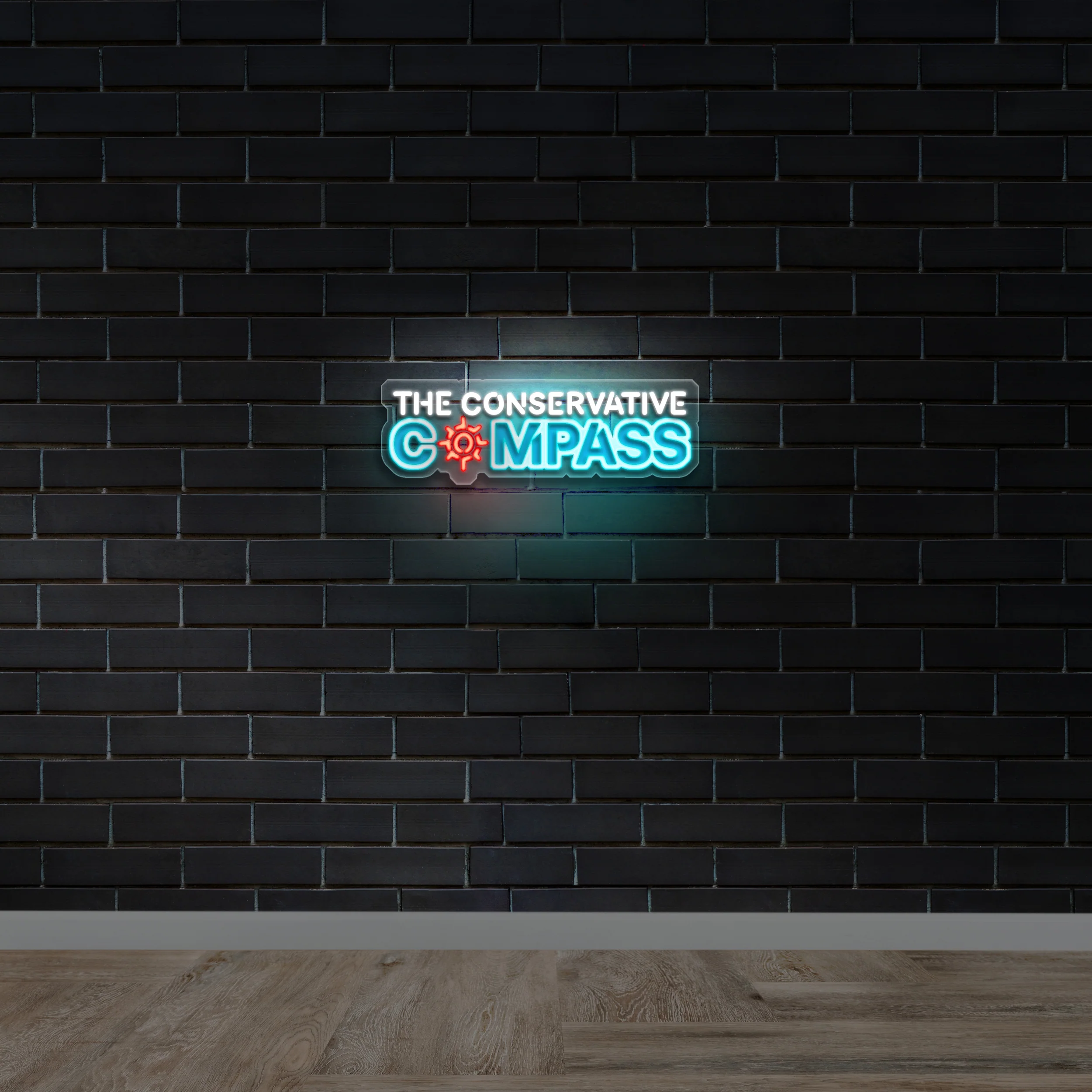 The Conservative Compass - Premium Neon Artwork