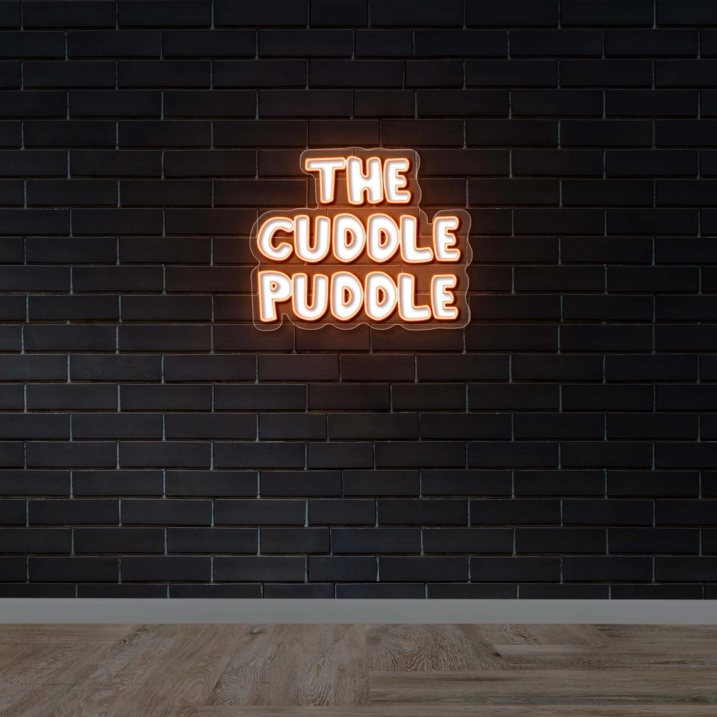 THE CUDDLE PUDDLE - Premium Neon Artwork