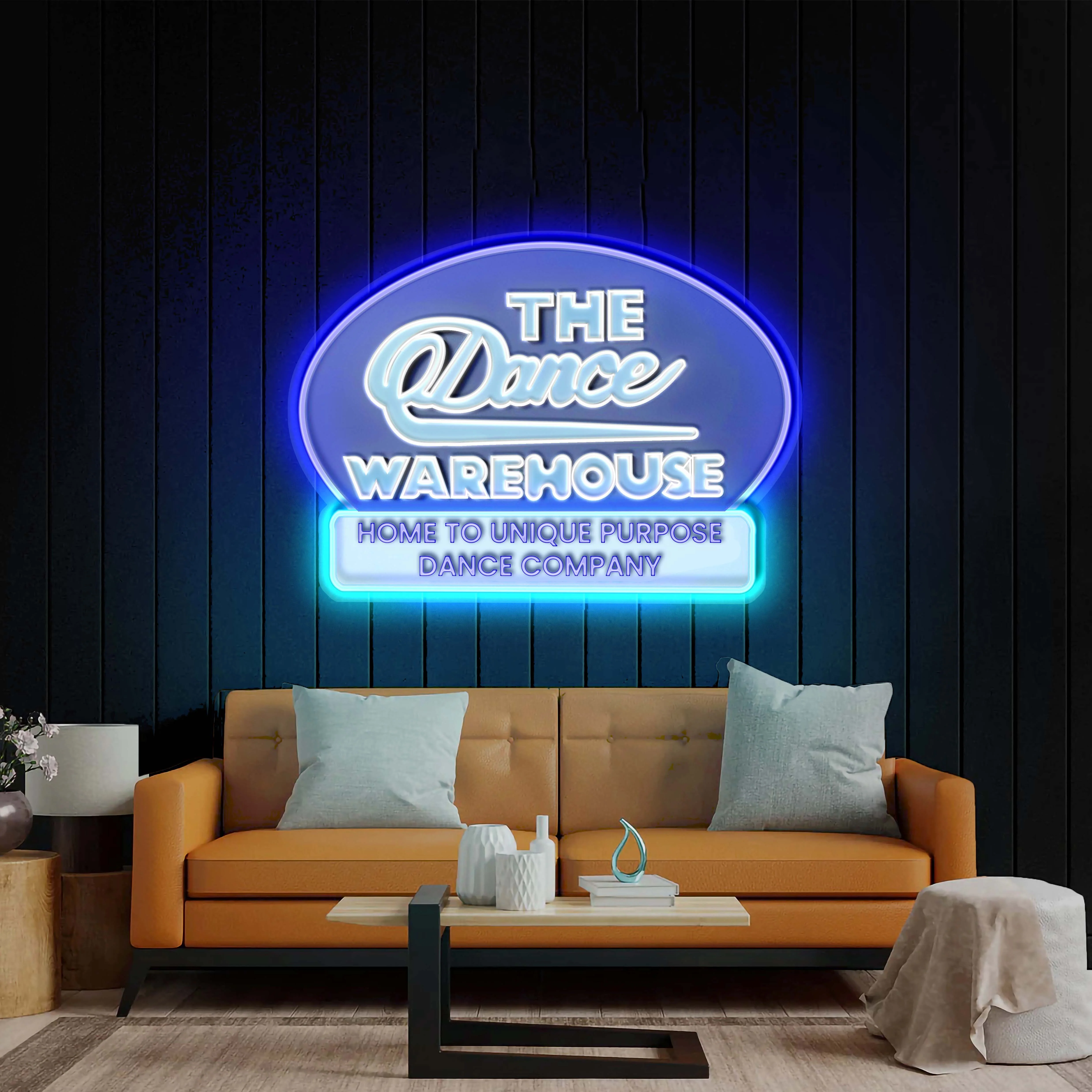 THE Dance WAREHOUSE – Premium Neon Artwork