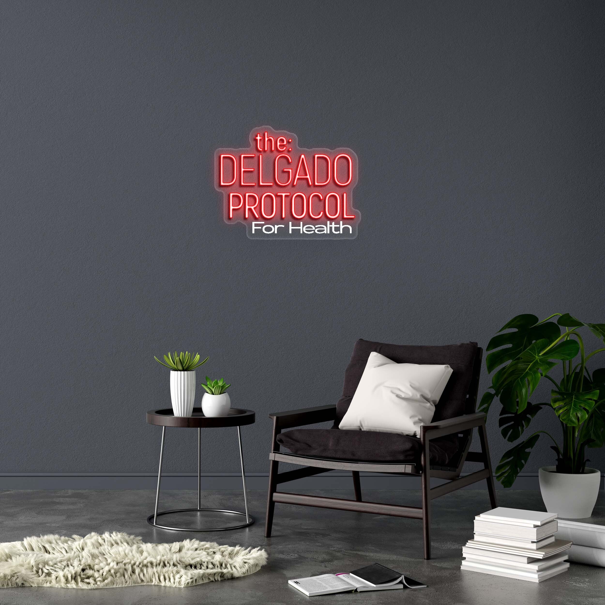 the DELGADO PROTOCOL - Premium Neon Artwork