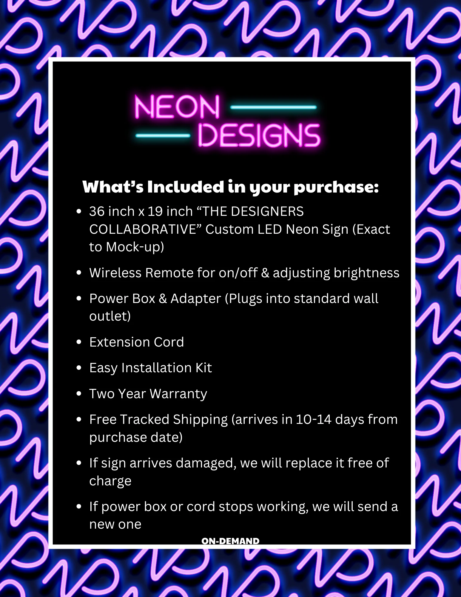 THE DESIGNERS COLLABORATIVE - Premium Neon Artwork - Image 2