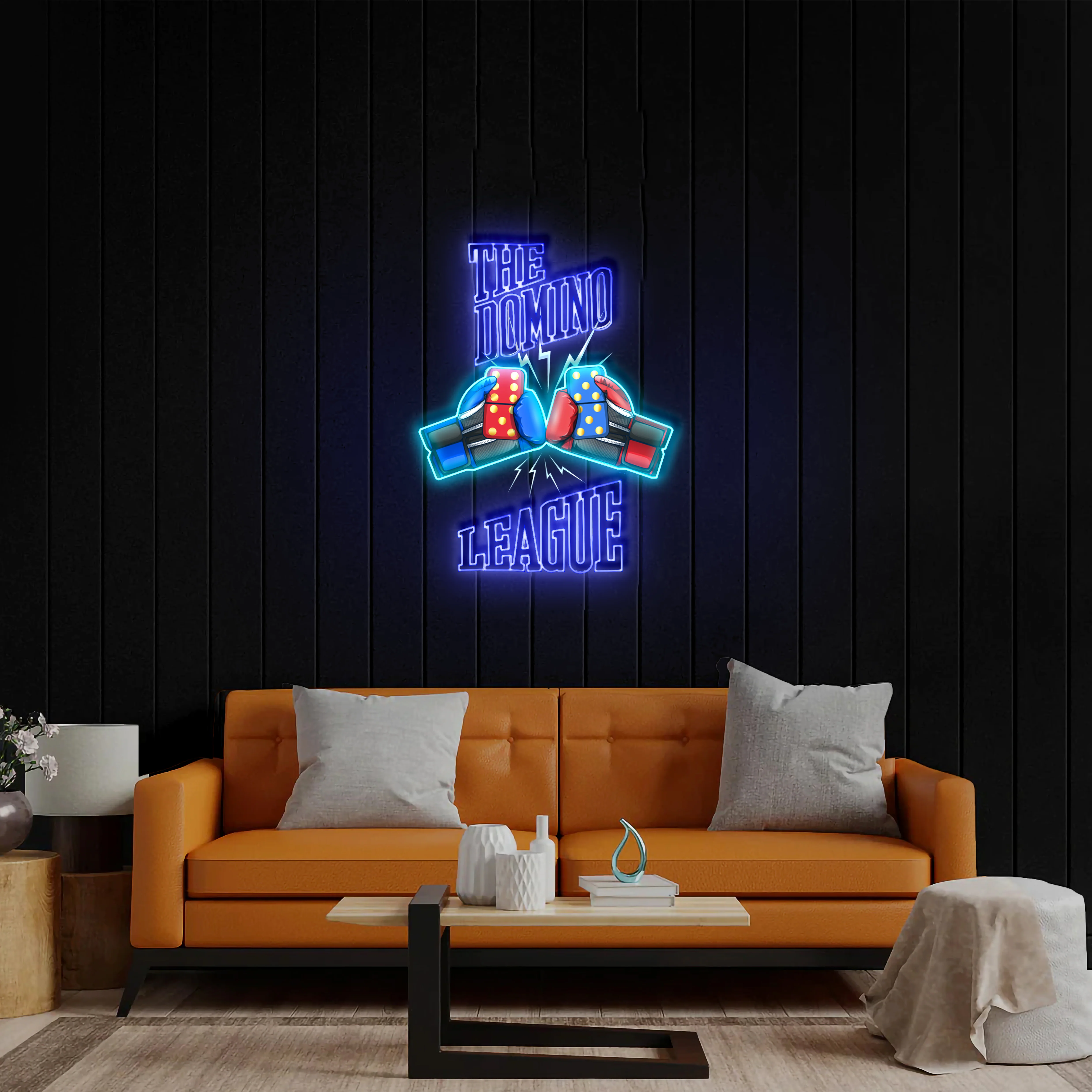 The Domino League - Premium Neon Artwork