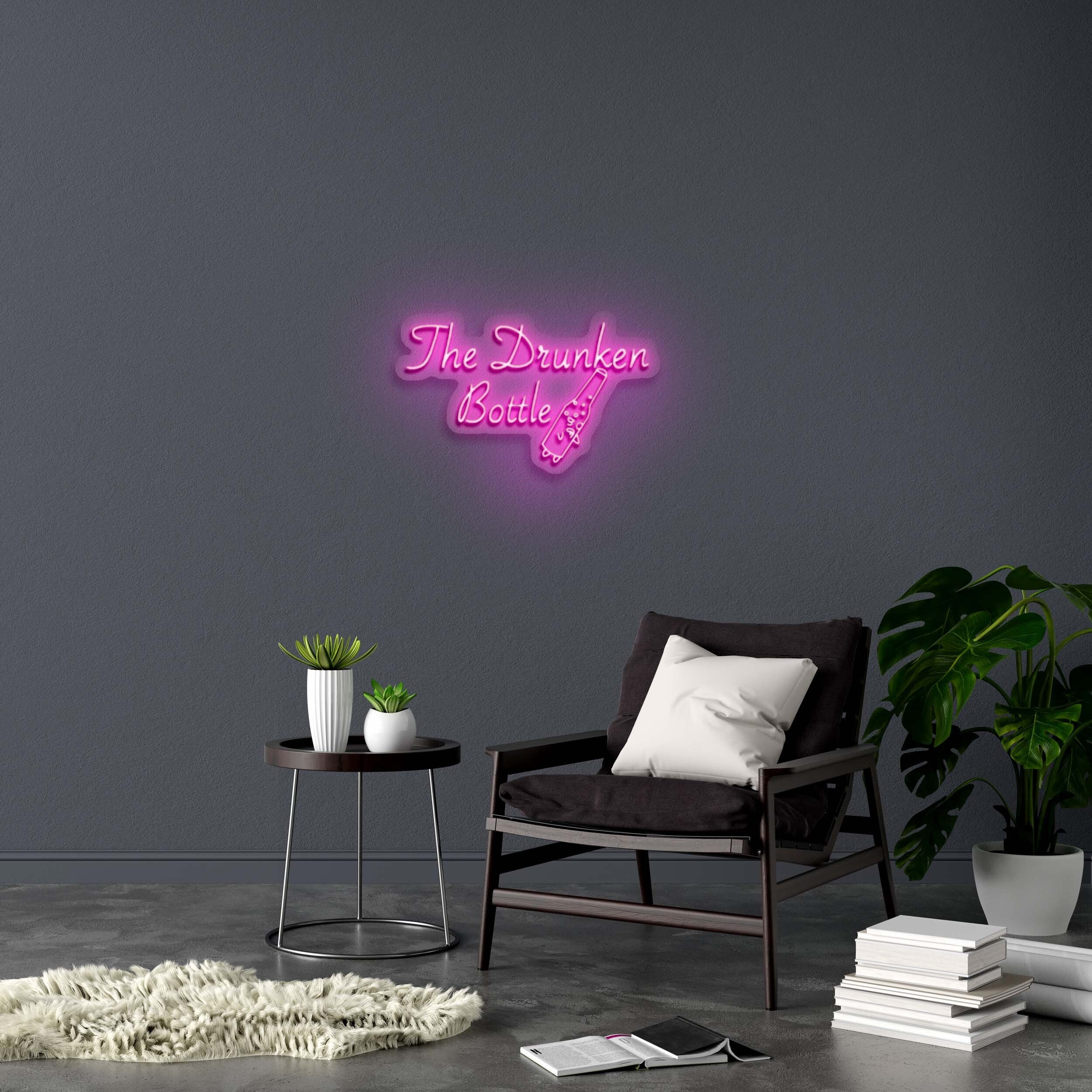 The Drunken Bottle - Premium Neon Artwork