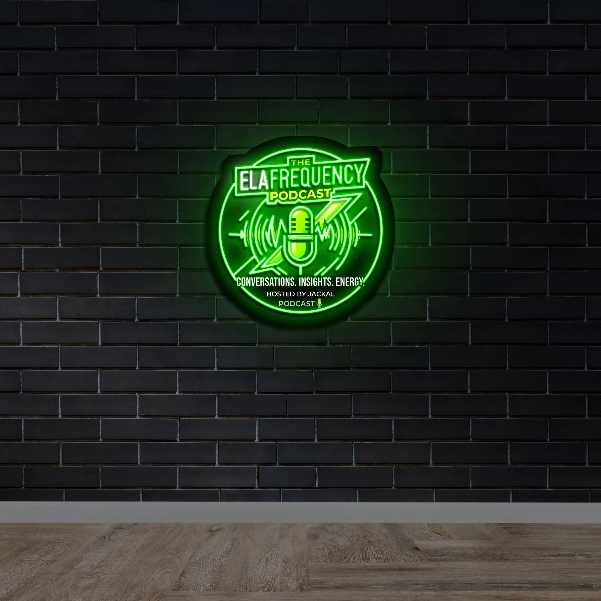 The Elafrequency Podcast - Premium Neon Artwork