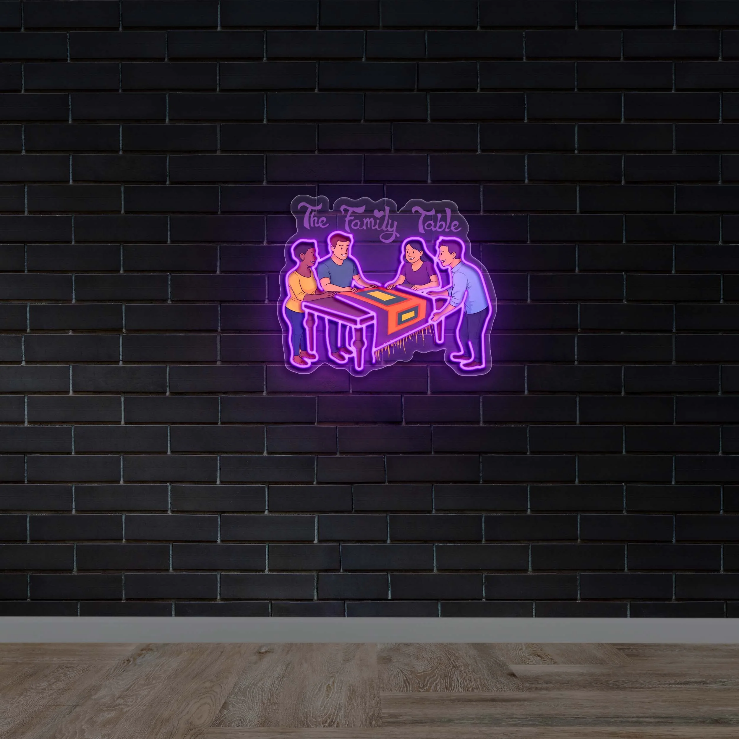 The Family Table | 2nd Version - Premium Neon Artwork
