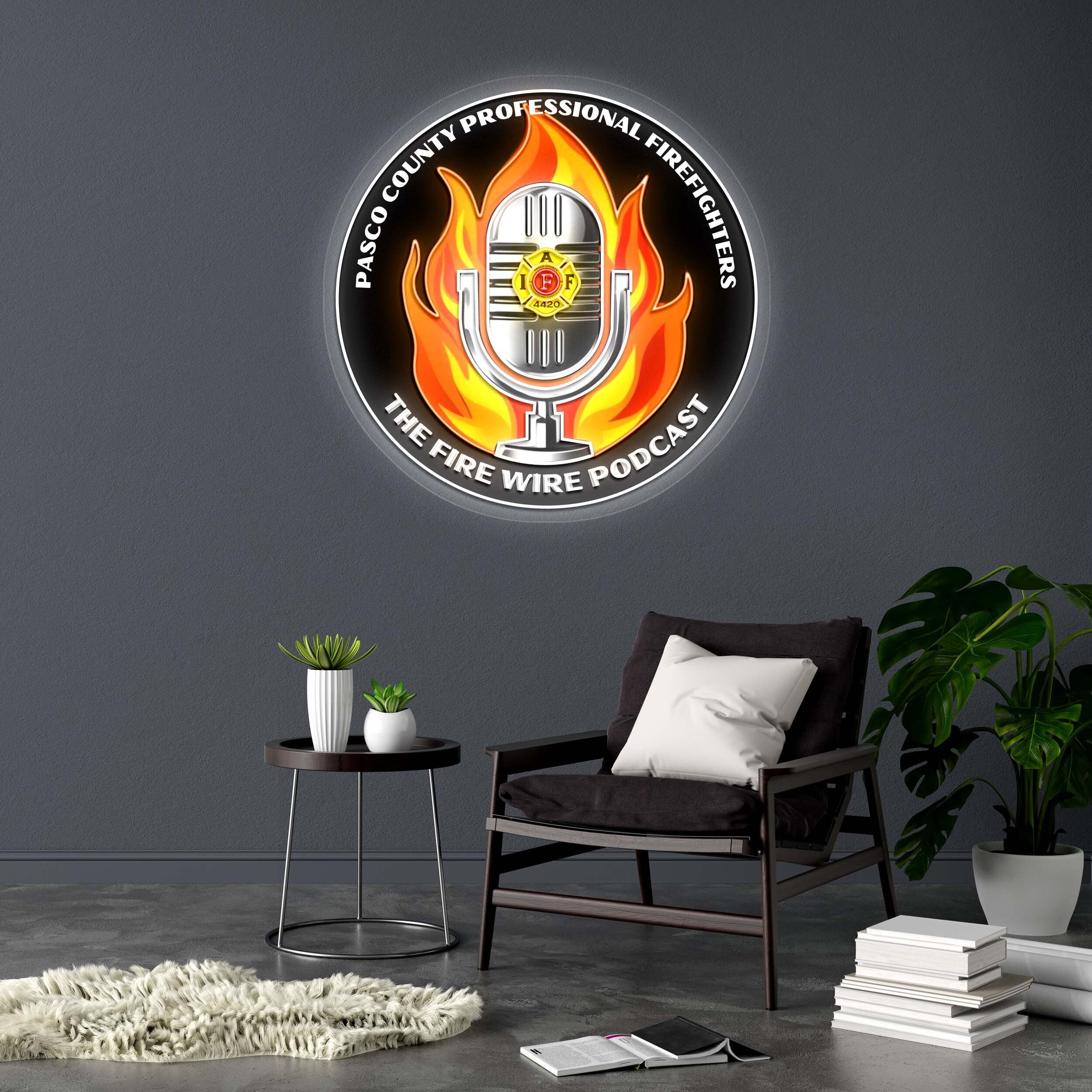THE FIRE WIRE PODCAST - Premium Neon Artwork