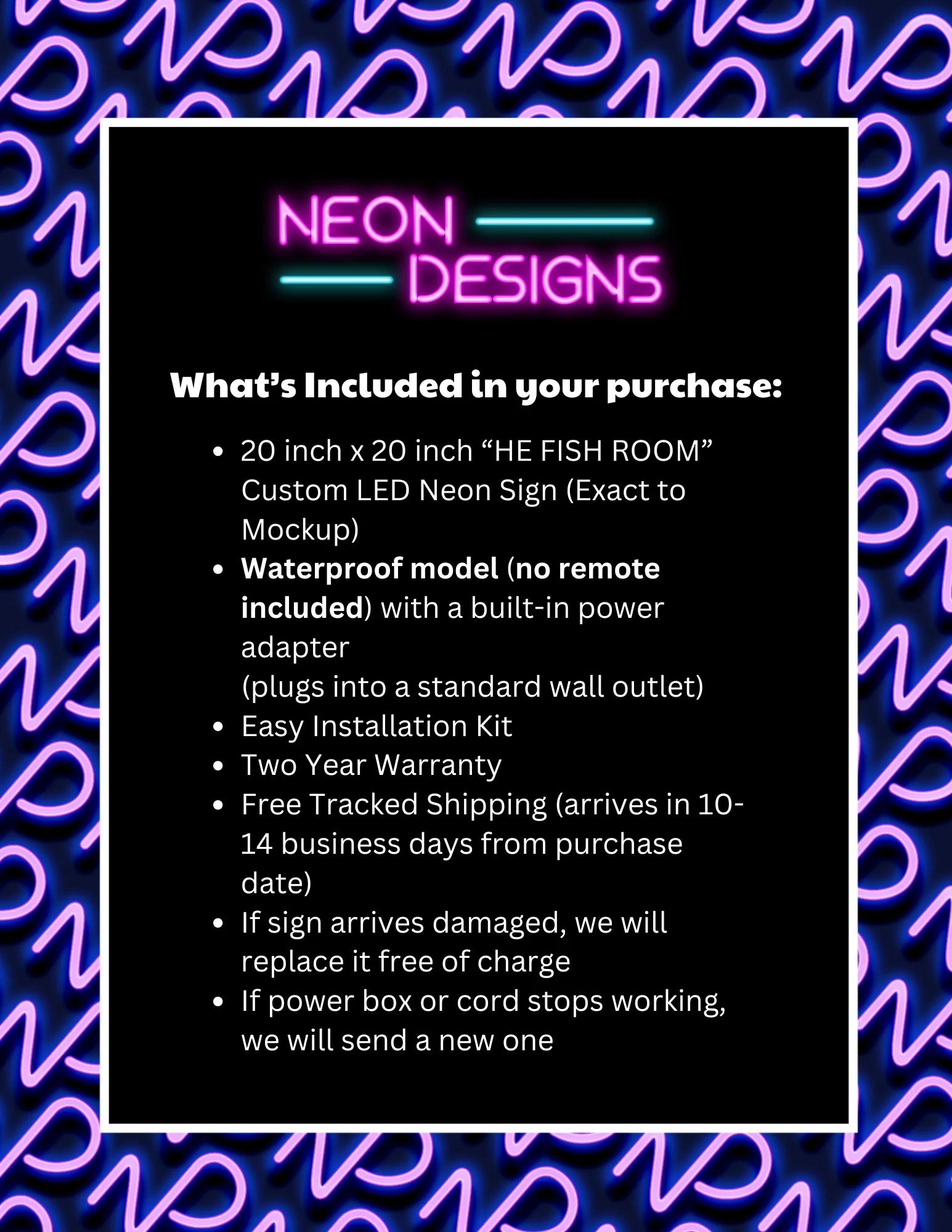 THE FISH ROOM - Premium Neon Artwork - Image 2
