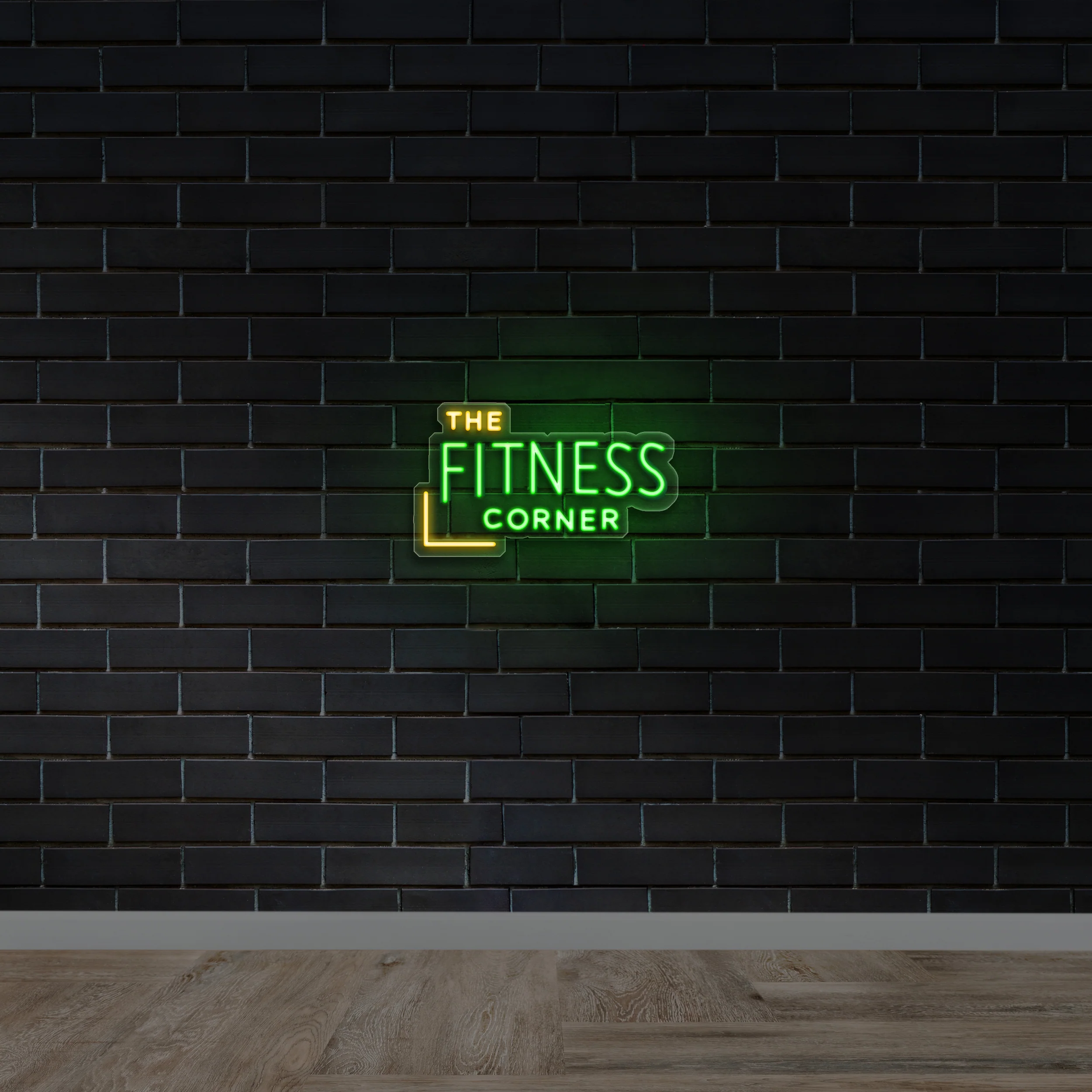The Fitness Corner - Premium Neon Artwork