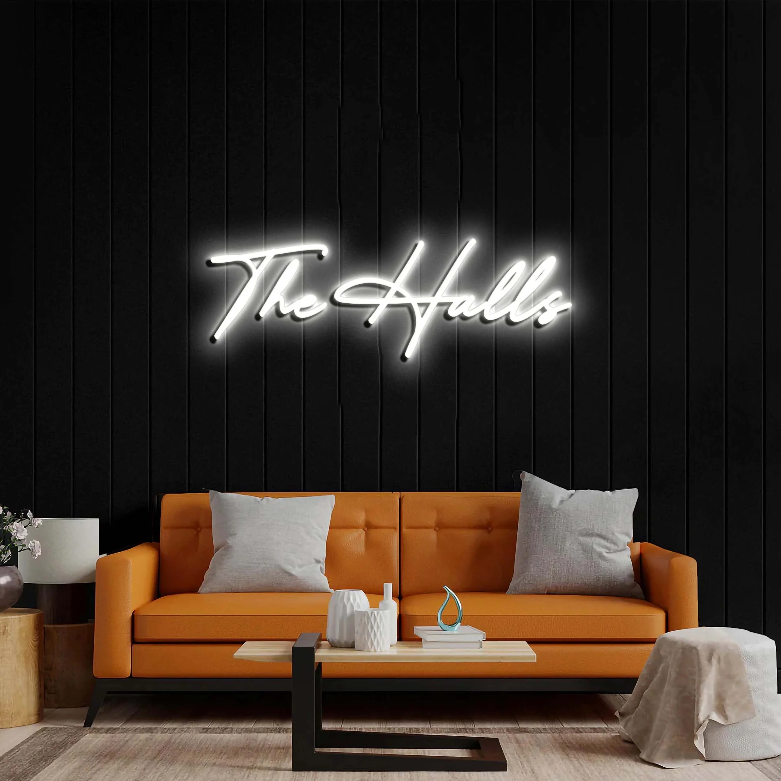 The Halls - Premium Neon Artwork