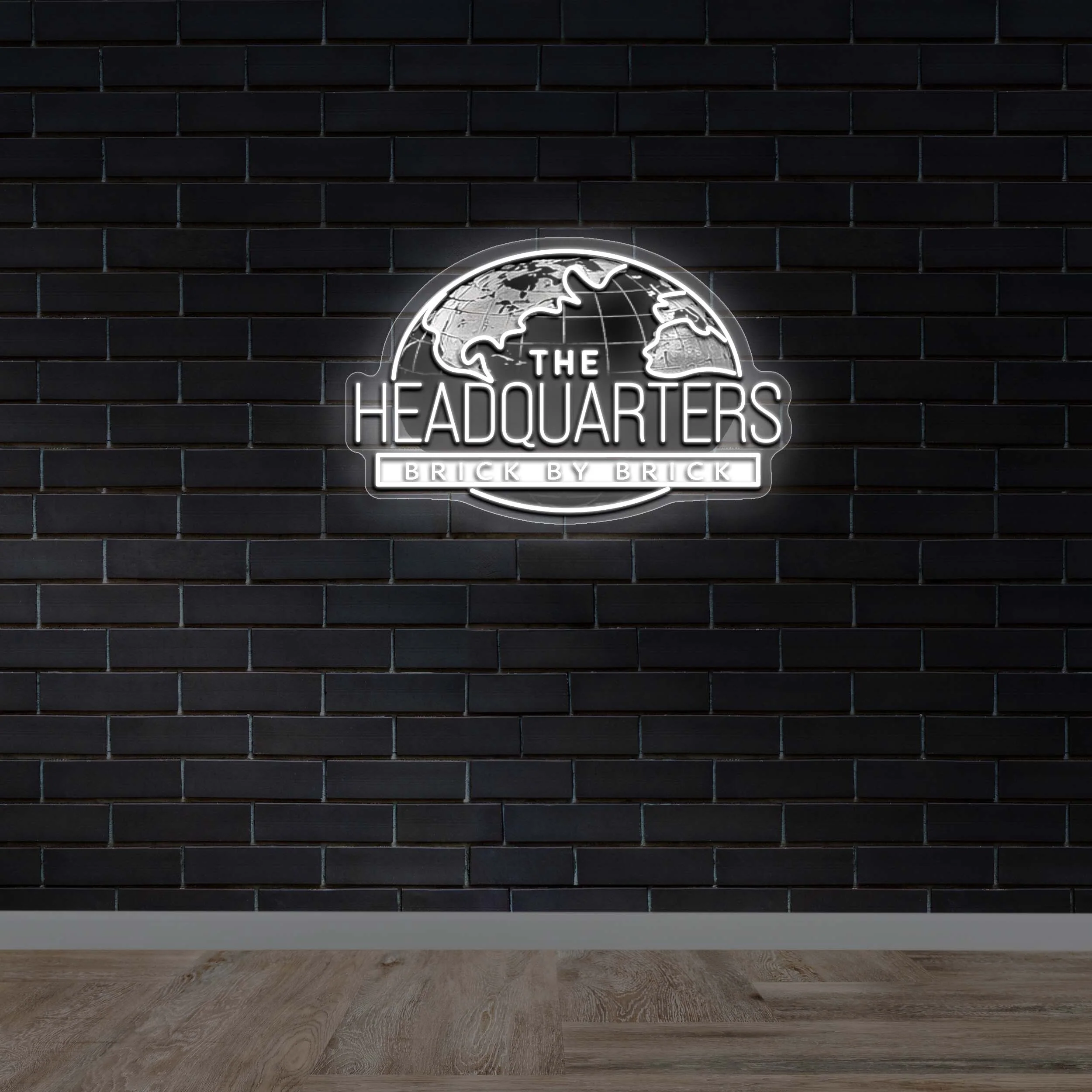 THE HEADQUARTERS | Squished Version - Premium Neon Artwork