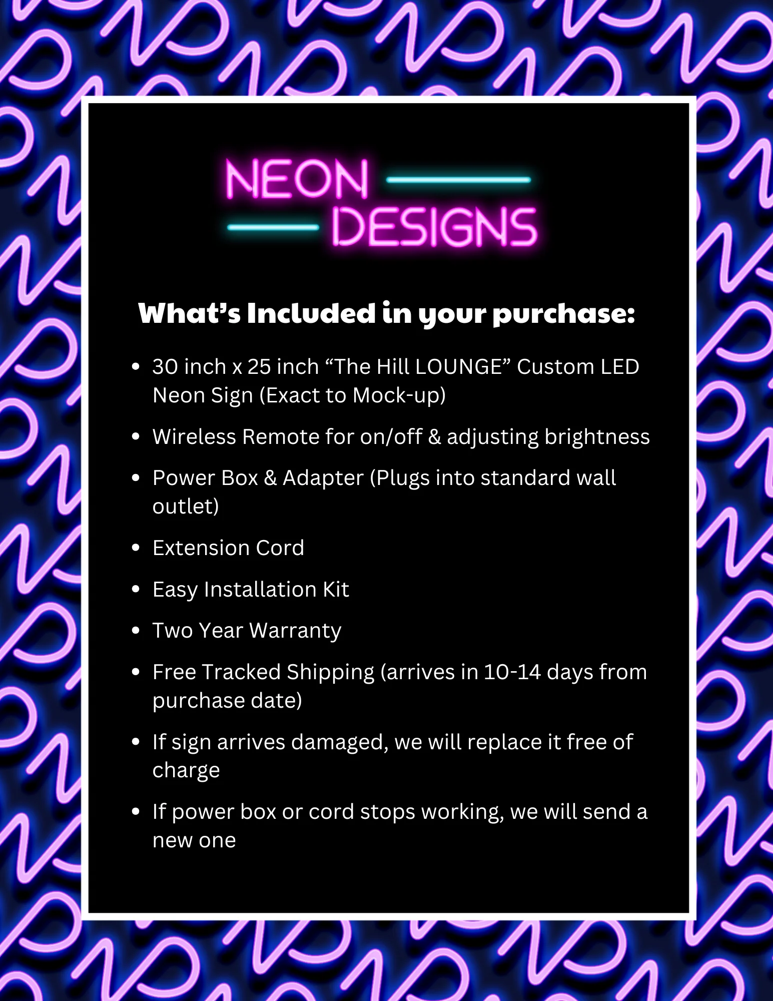 The Hill LOUNGE - Premium Neon Artwork - Image 2