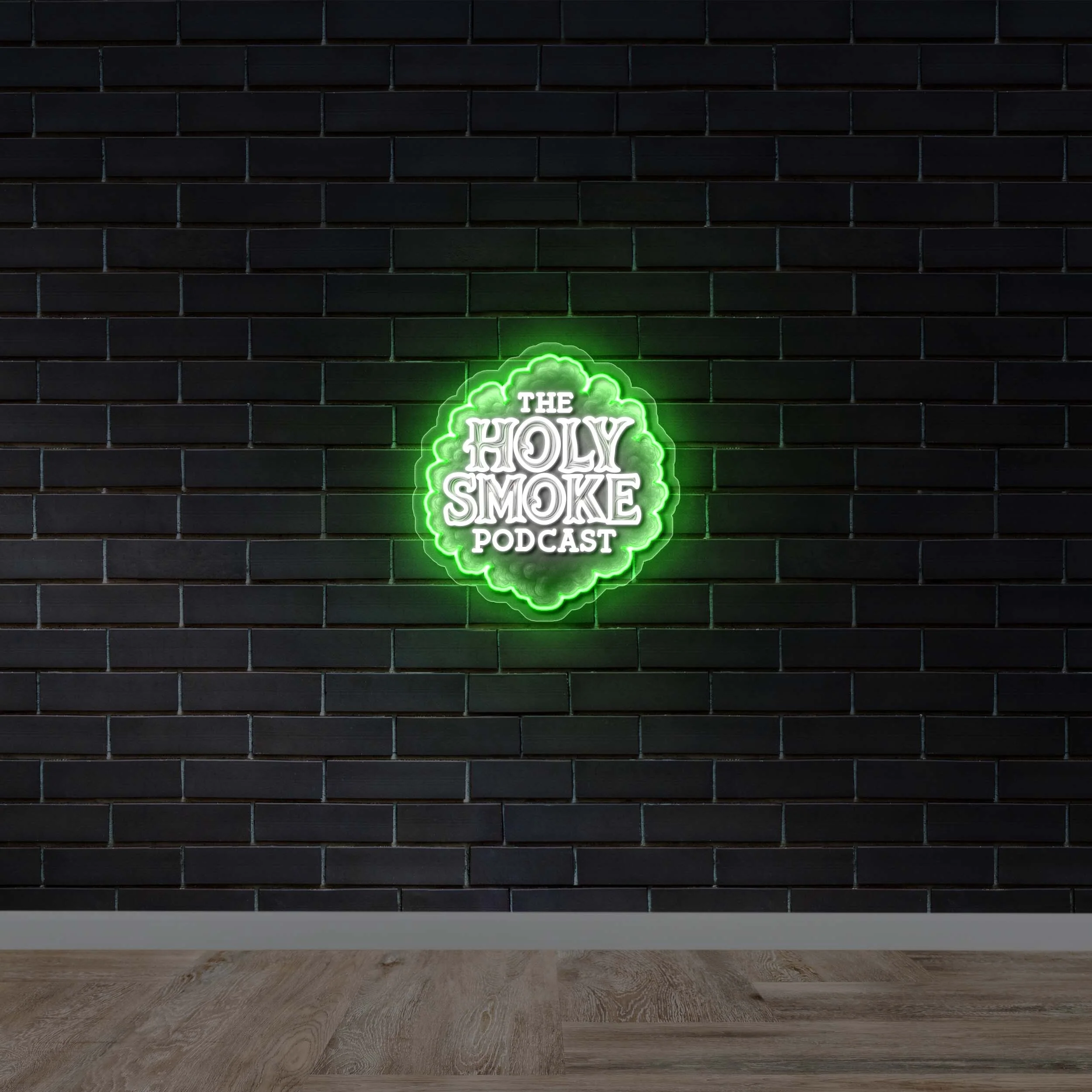 THE HOLY SMOKE PODCAST - Premium Neon Artwork